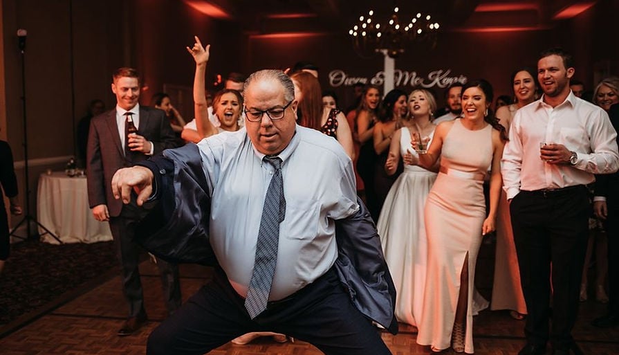 Digitally projected monogram with custom colors and animations