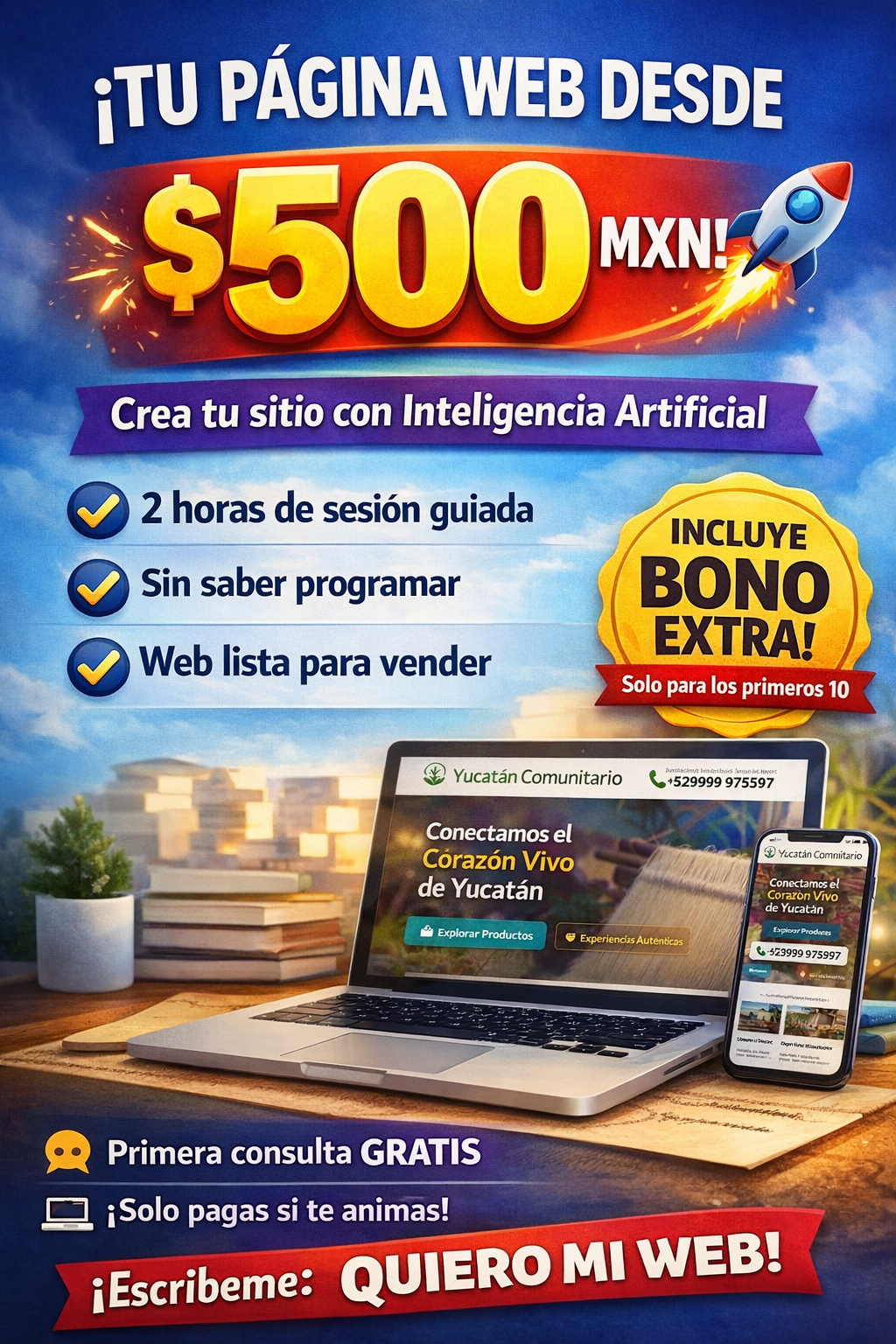 Creación de páginas web con IA