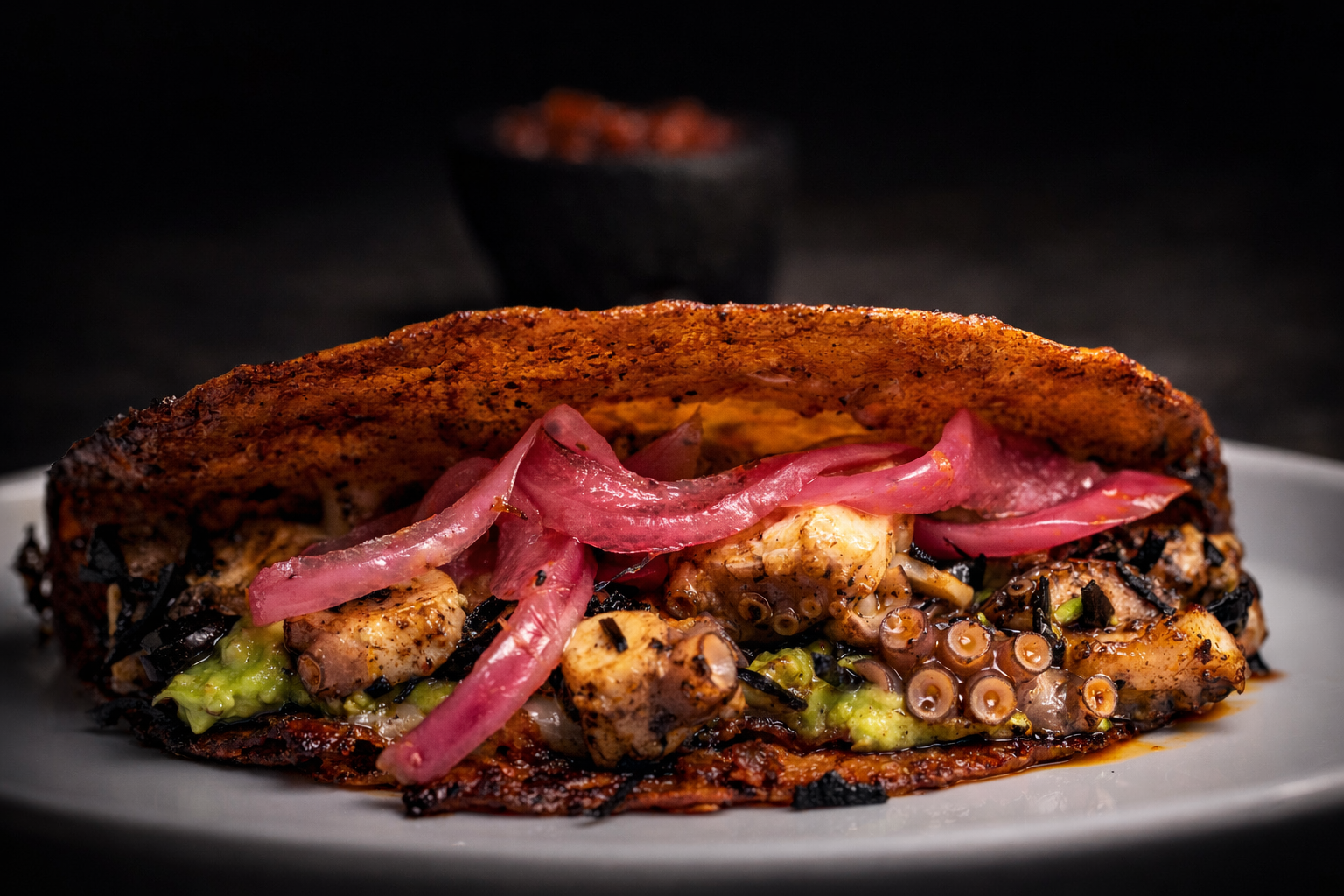 Fotografía gastronómica profesional de platillo gourmet