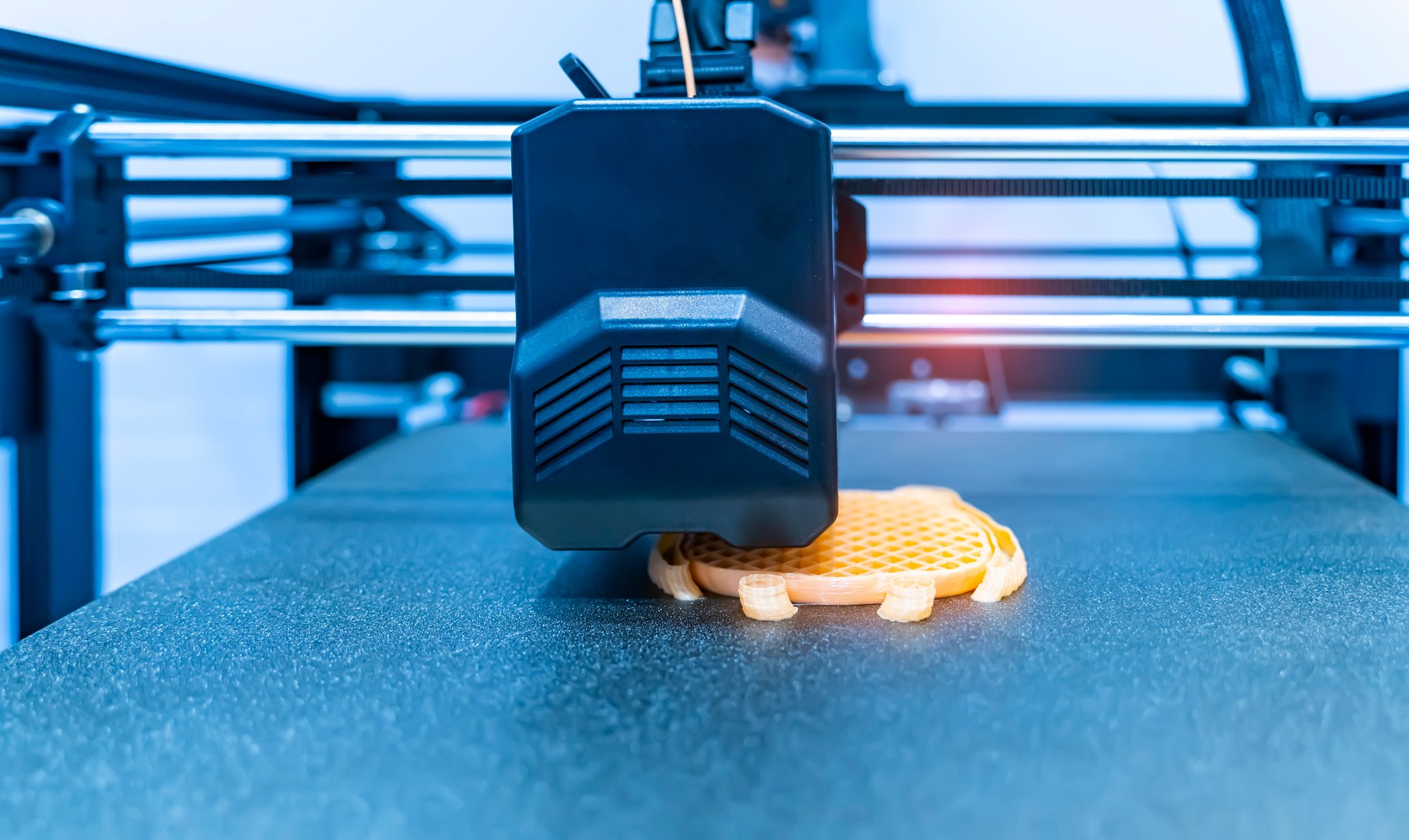 3D Printer Printing Prototypes