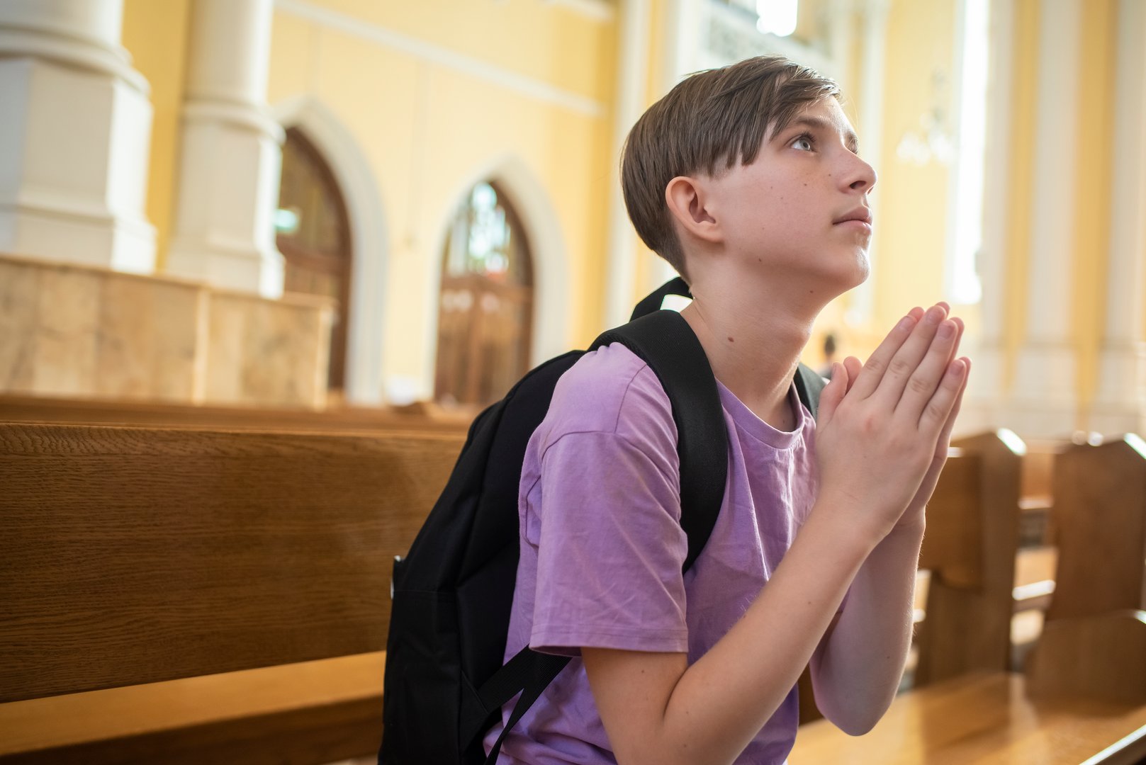 Teenager faith spiritual calling concept