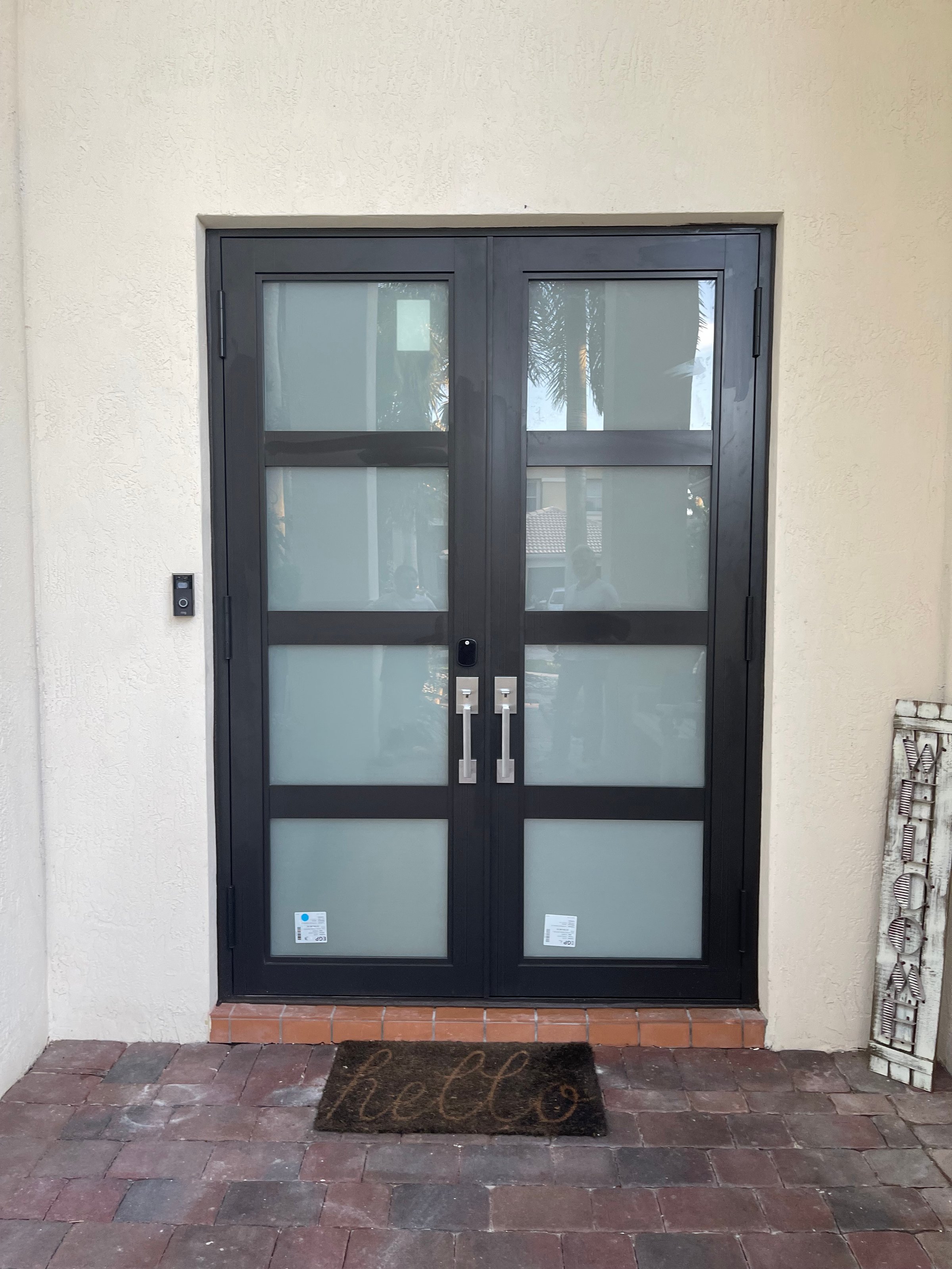 Hurricane impact windows installation