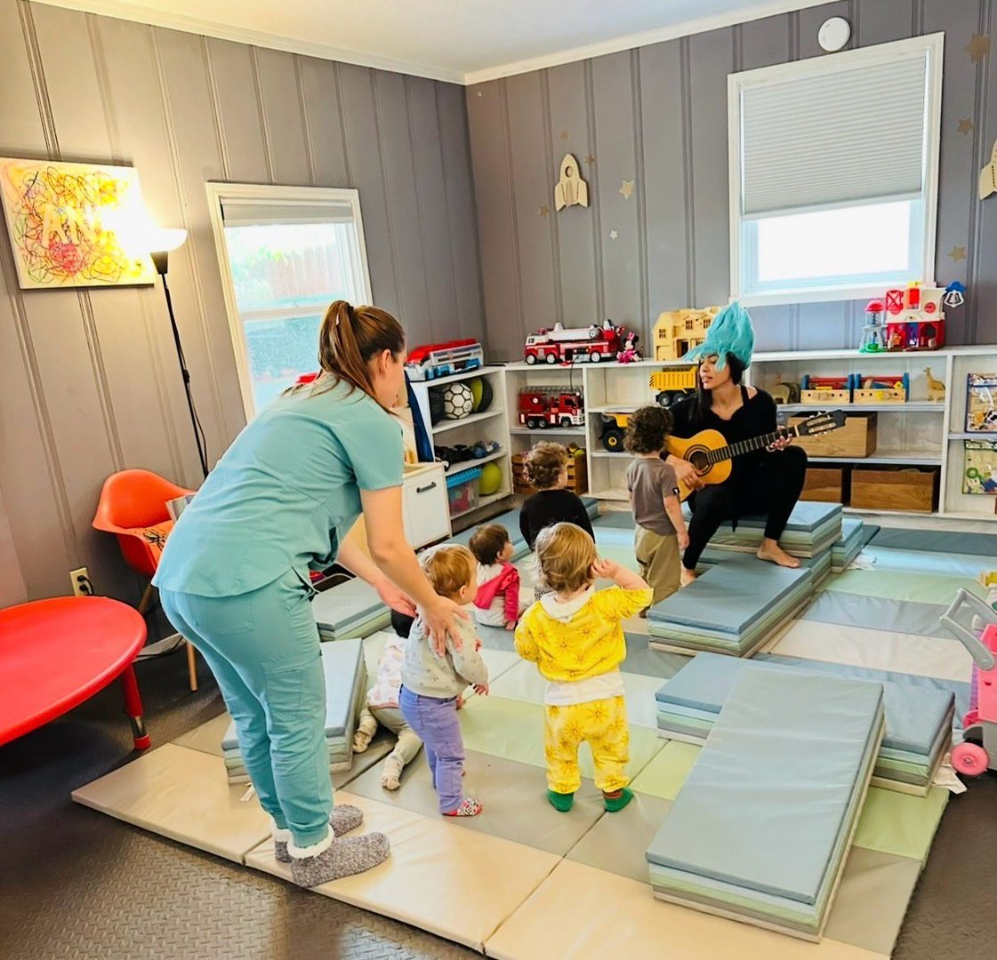 Baby napping at Rain or Shine Daycare