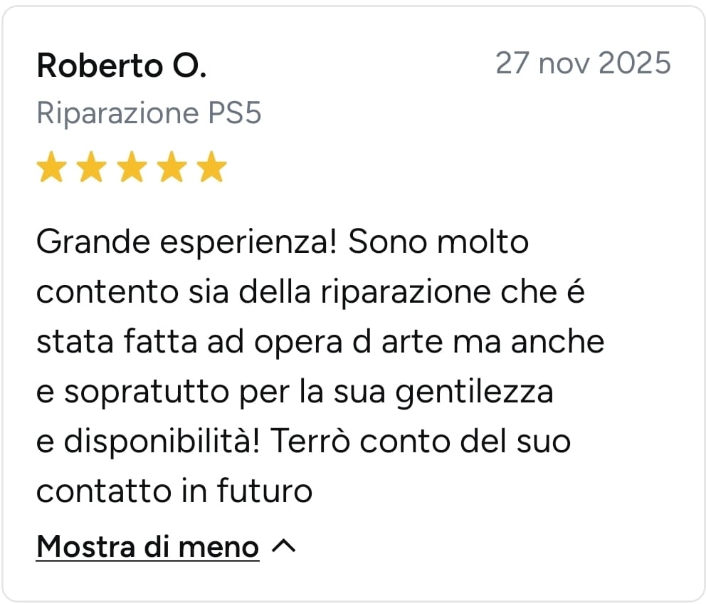Recensione cliente