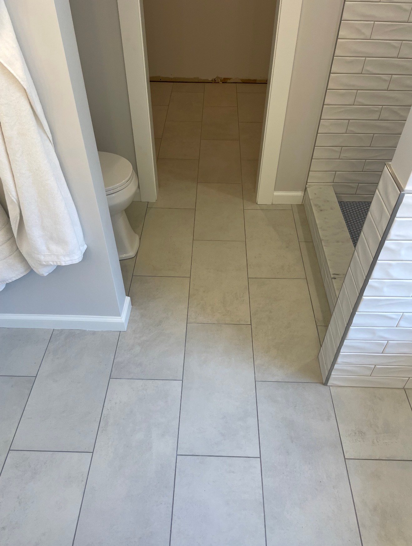 Complete bathroom renovation with premium fixtures