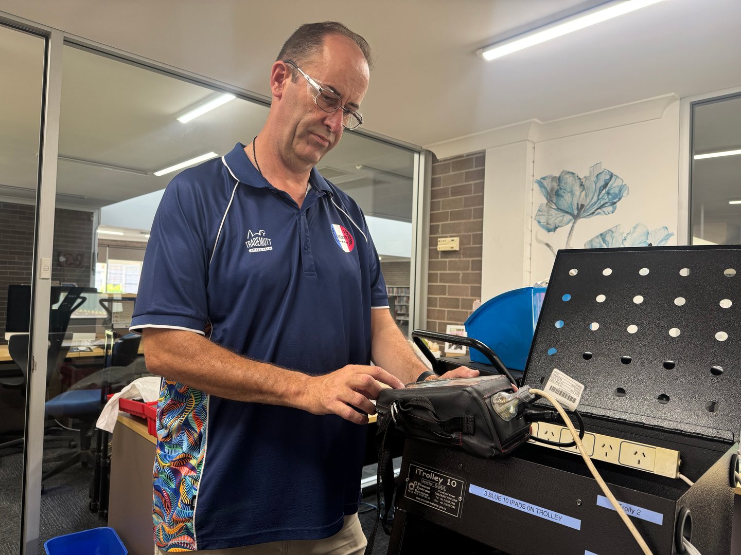 Liberty Test and Tag service van on site providing mobile testing in Sydney