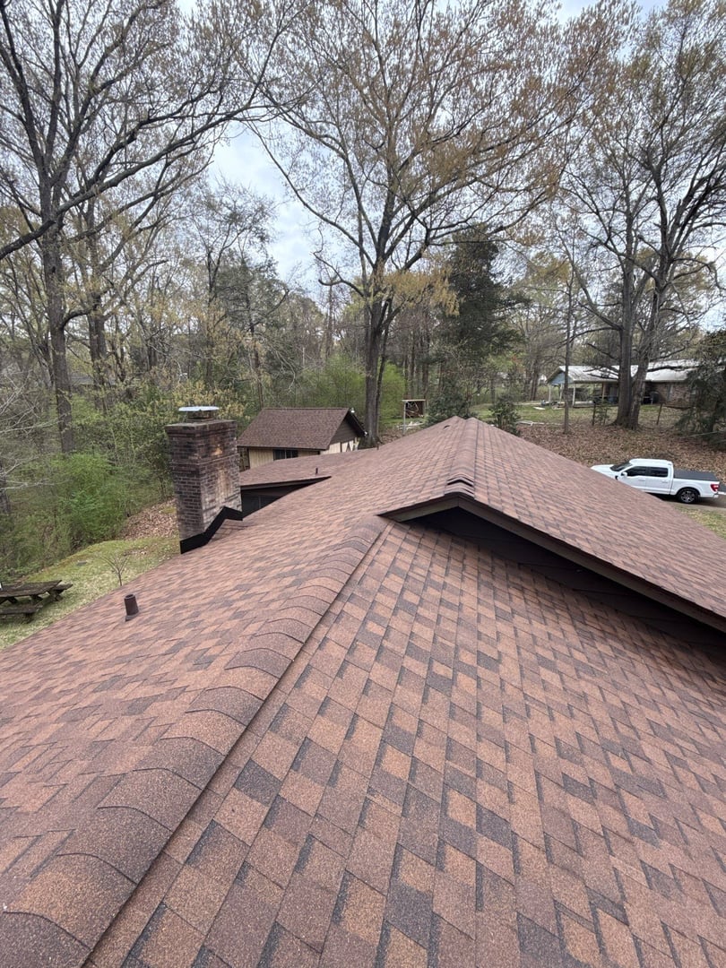 Completed roofing project
