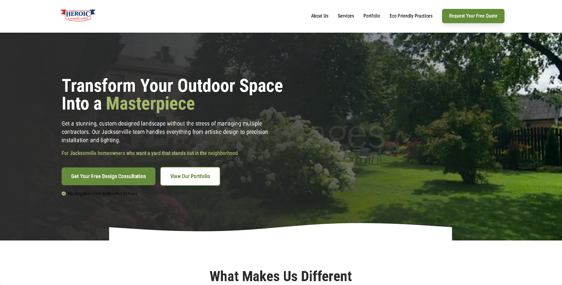 Custom business website design