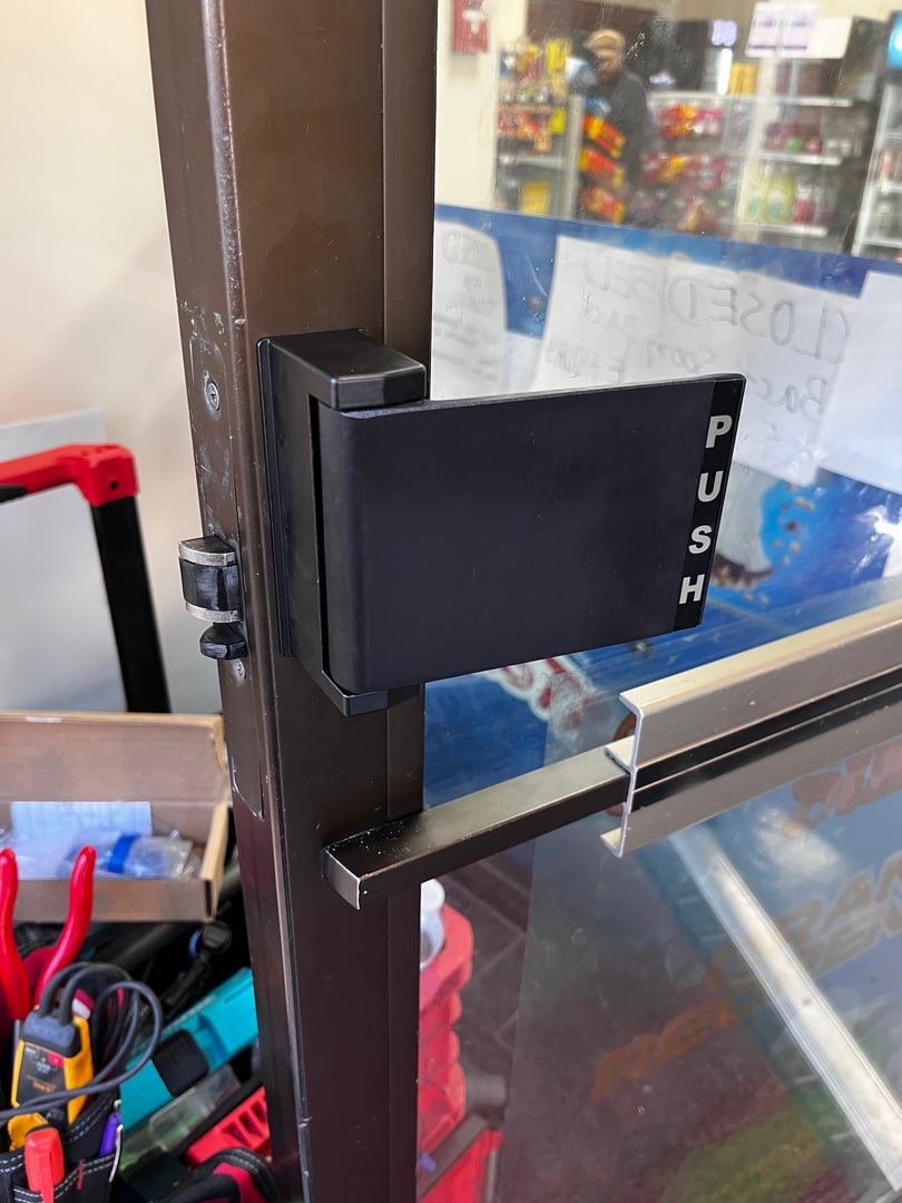 Door hardware installation