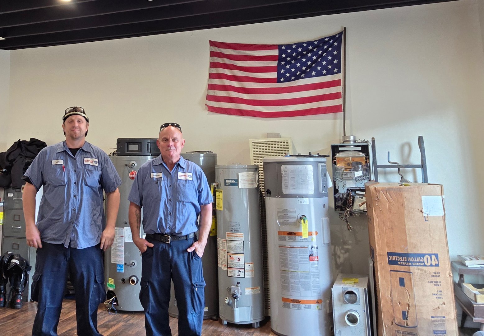 Expert plumbing and water heater service professional