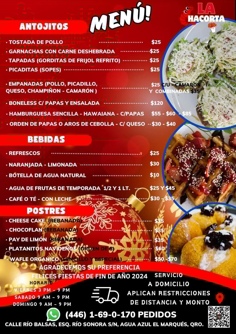 Código QR del Nuevo Menú