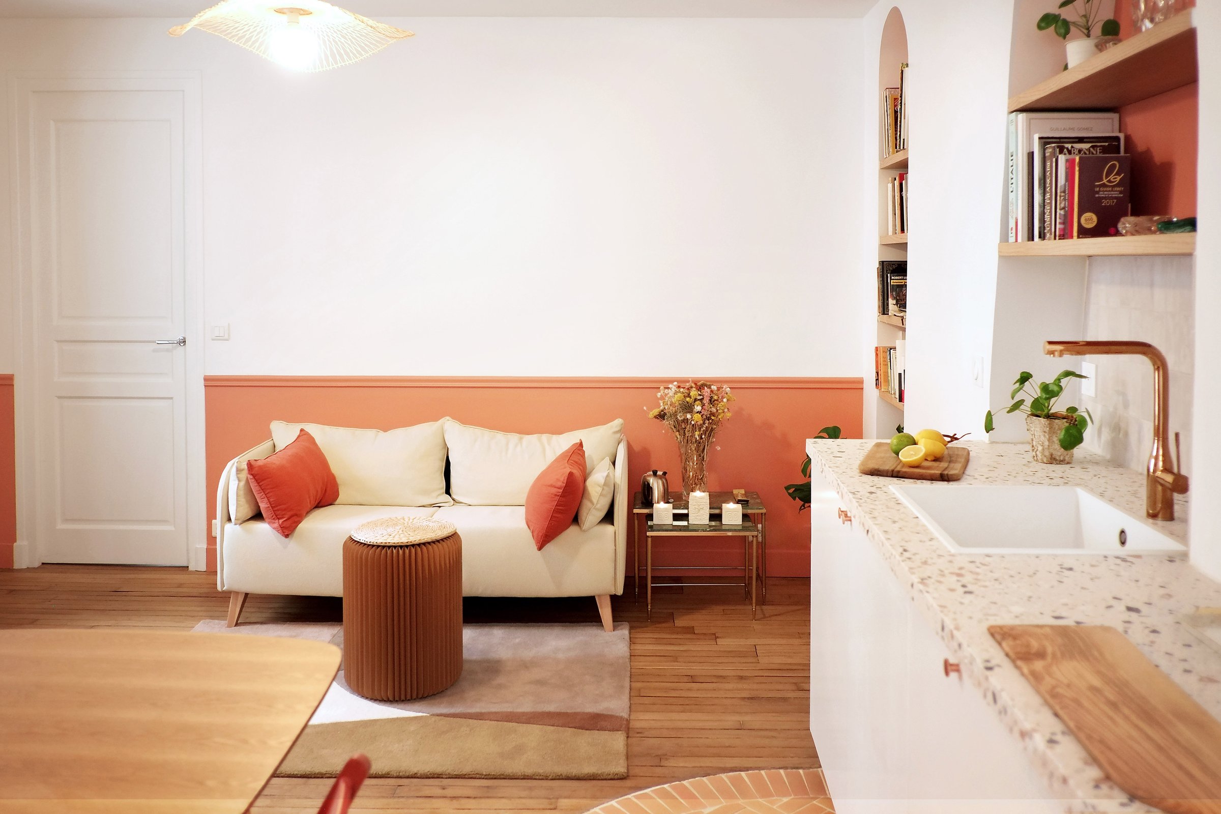 Rénovation appartement Clignancourt - Salon vue large