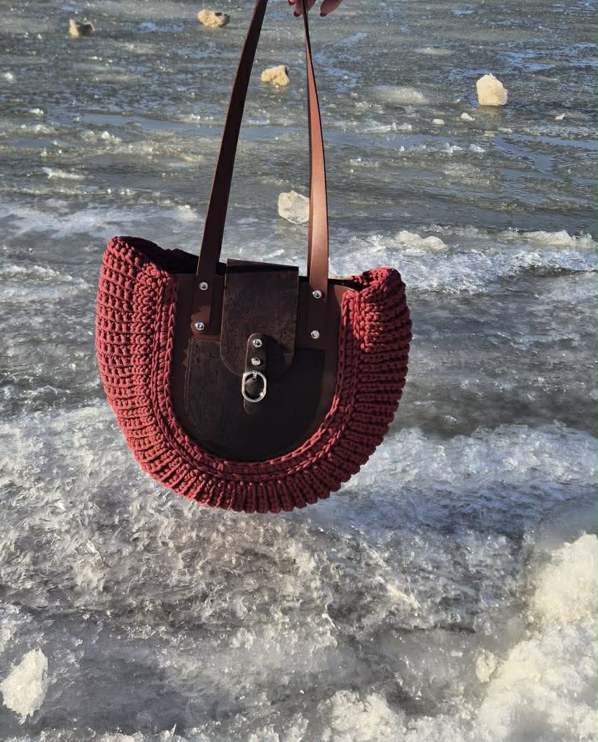 Shopperka Giulia w kolorze wina