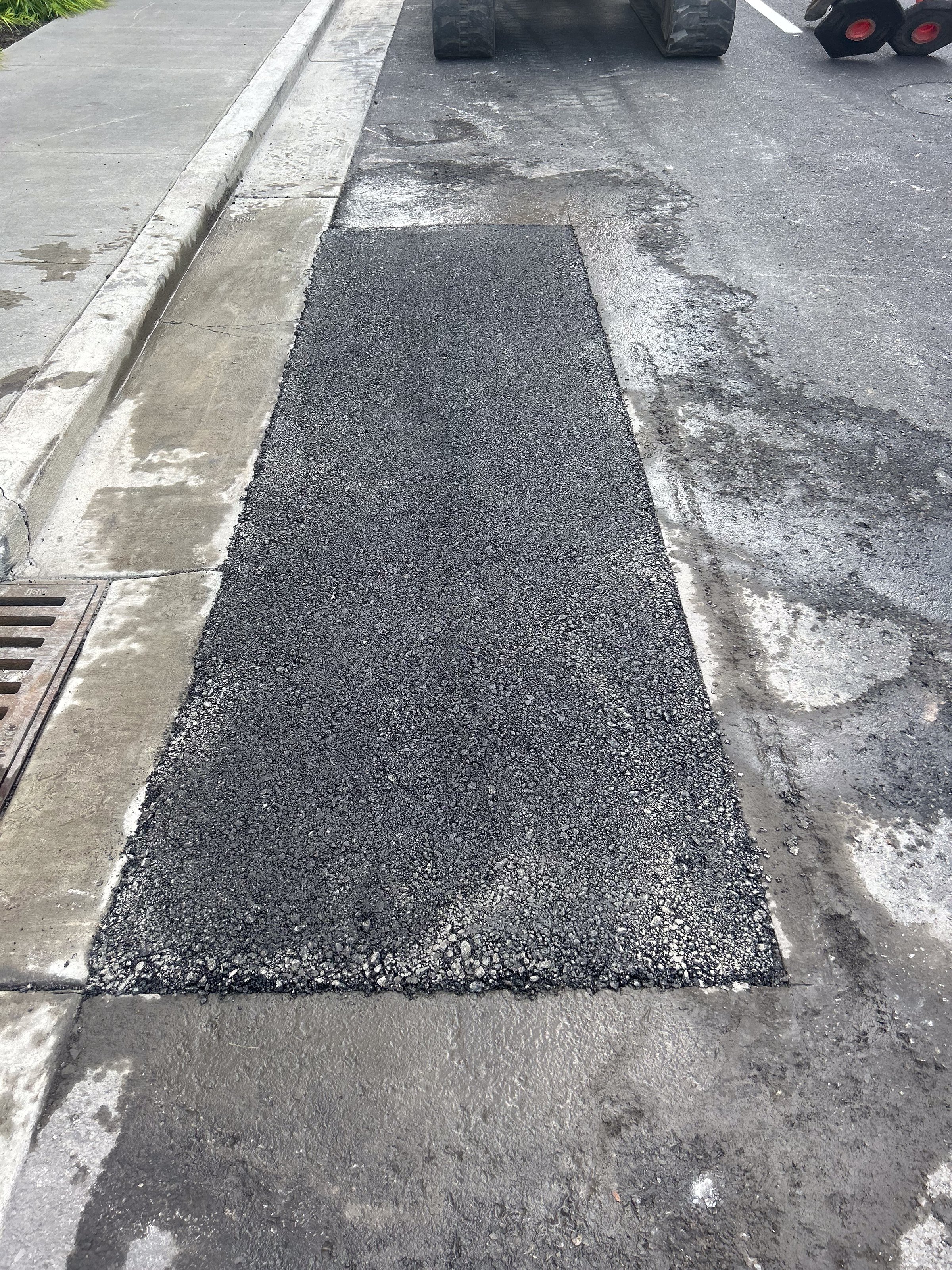 Asphalt patch work project
