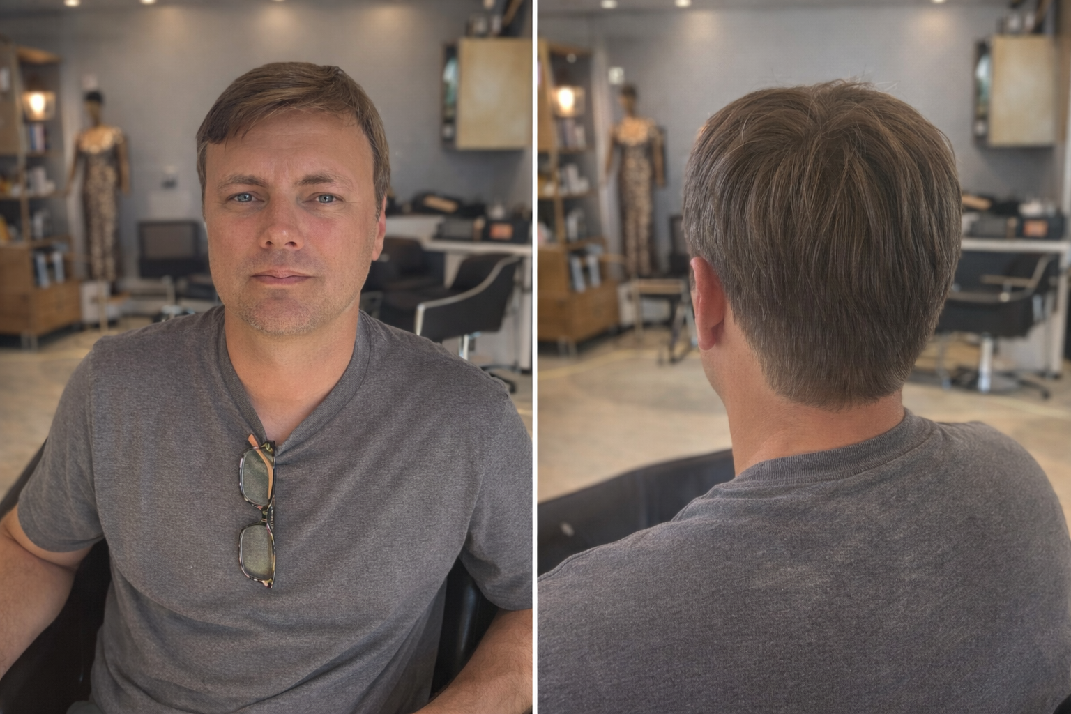 Downtown Sarasota men's haircut - professional barbershop style