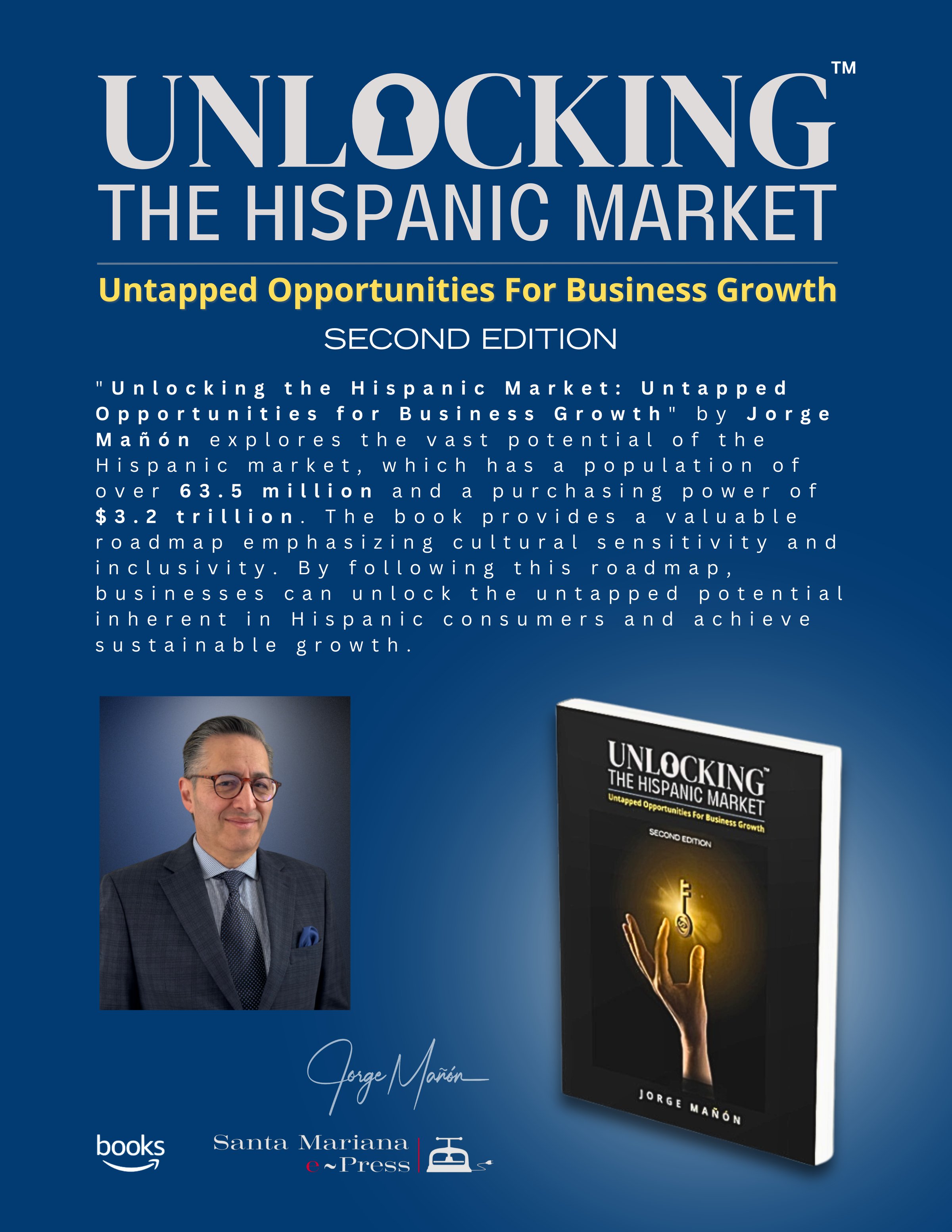 Unlocking the Hispanic Market book cover by Jorge Mañón