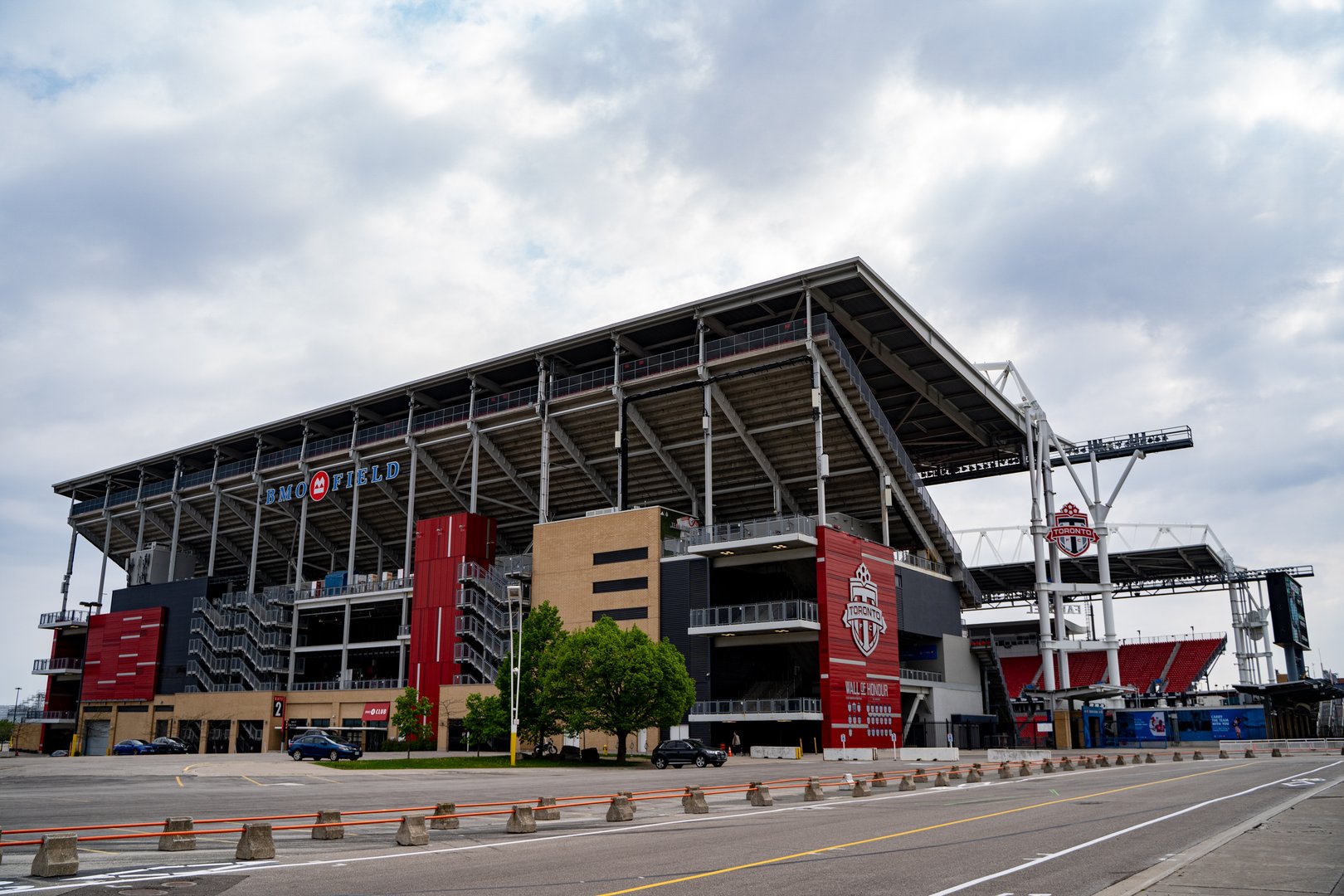 BMO Field is an outdoor stadium located at Exhibition Place. It is the home field of Toronto FC of Major League Soccer (MLS). Toronto, Canada - May 25, 2024.