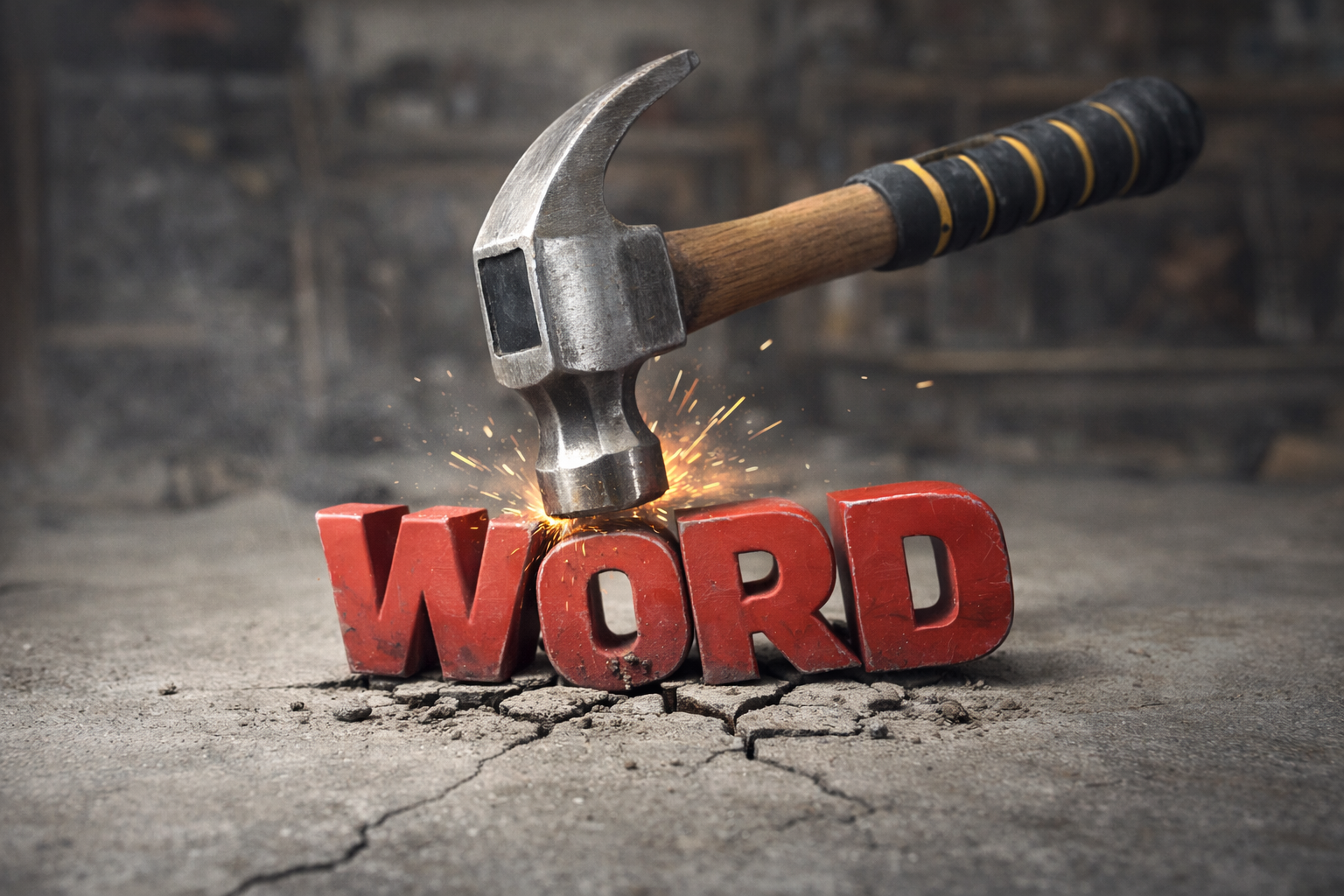 Hammer And Word Logo