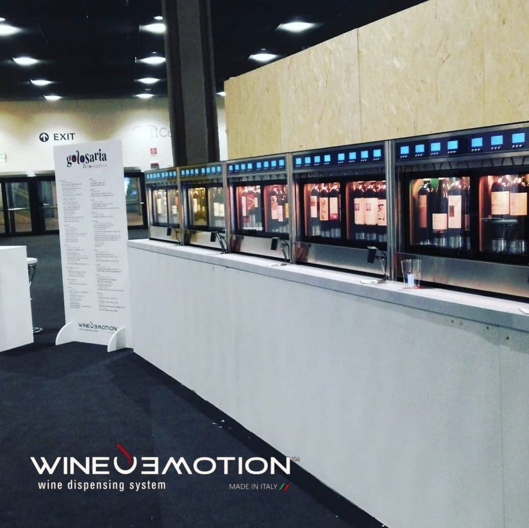 Dispensador vino por copeo WineEmotion automático contador para mixología, cava, vinicultura, enología, vinotecas, restaurantes, eventos, hotelería con enfriador copas Thrill tinto