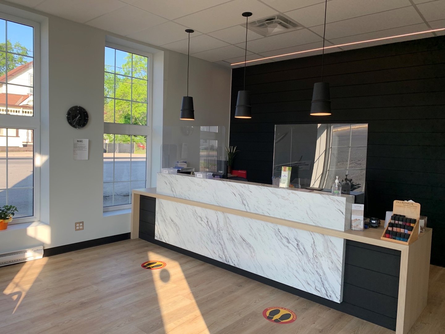 Reception area at Kemptville clinic