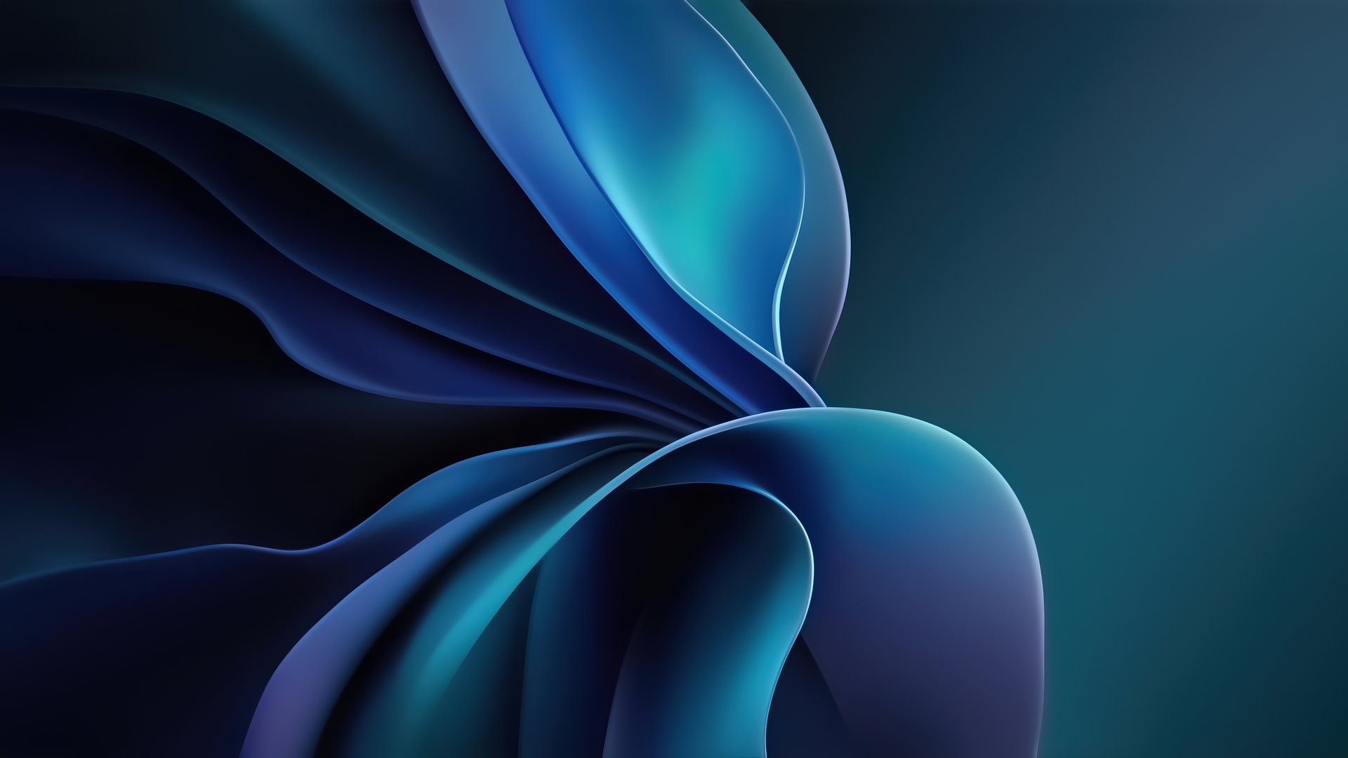 Rich shades of deep blue blend seamlessly, creating flowing forms with an abstract essence that captivates the viewer.
