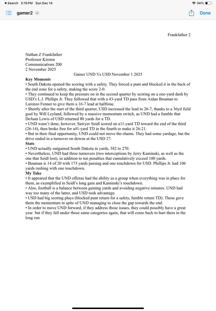 Writing Sample 2 Preview