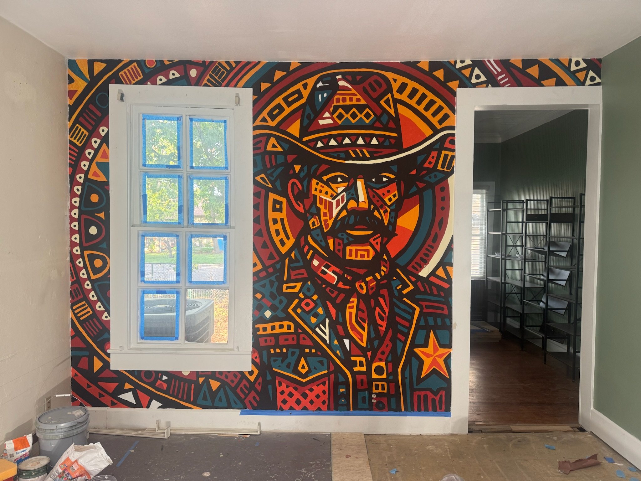 Stick Figure Media Cowboy Mural