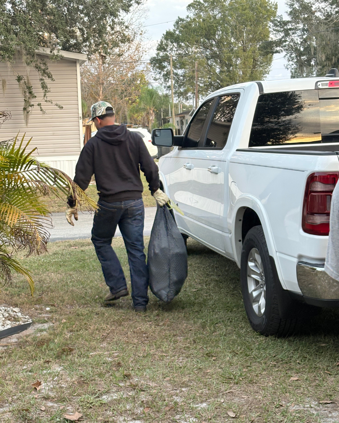 Junk removal work example