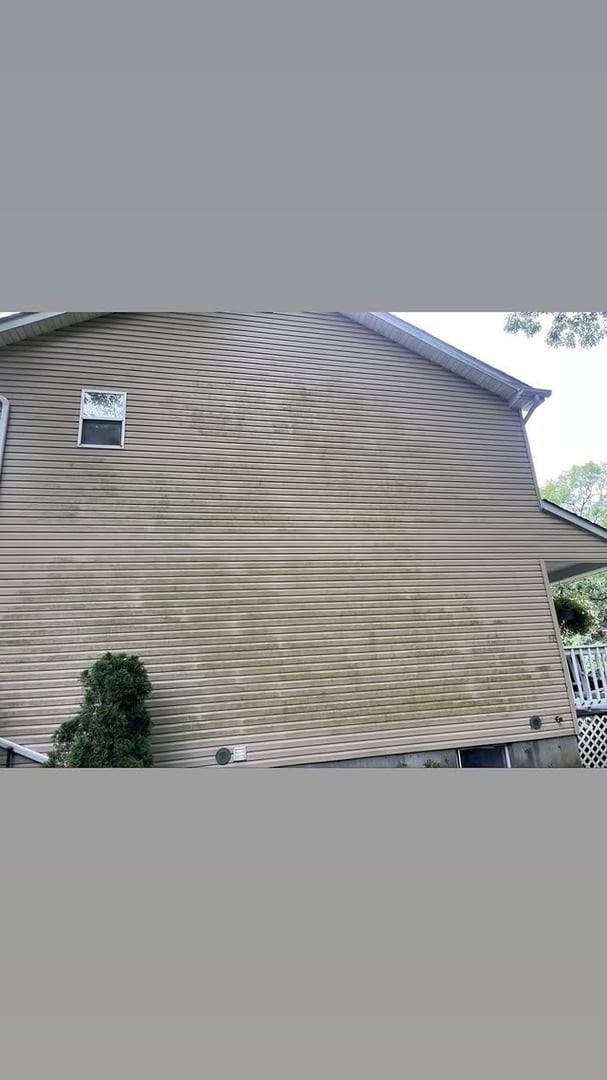 Dirty house before washing