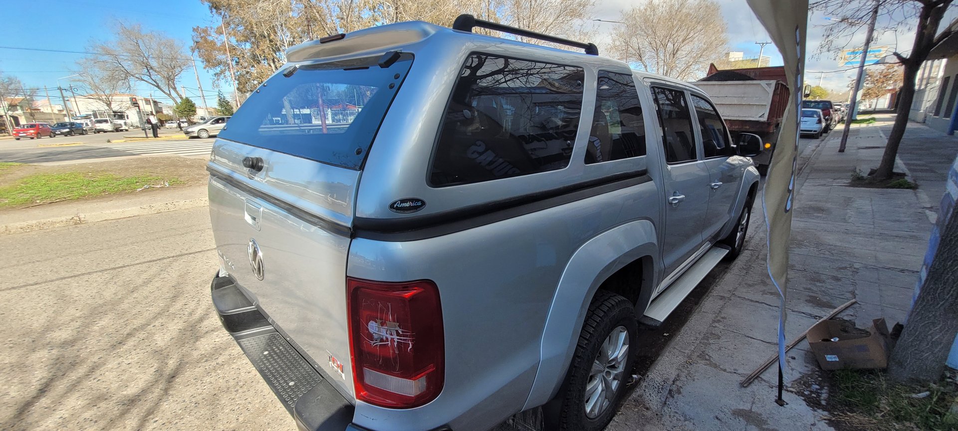 Cúpula para camioneta instalada