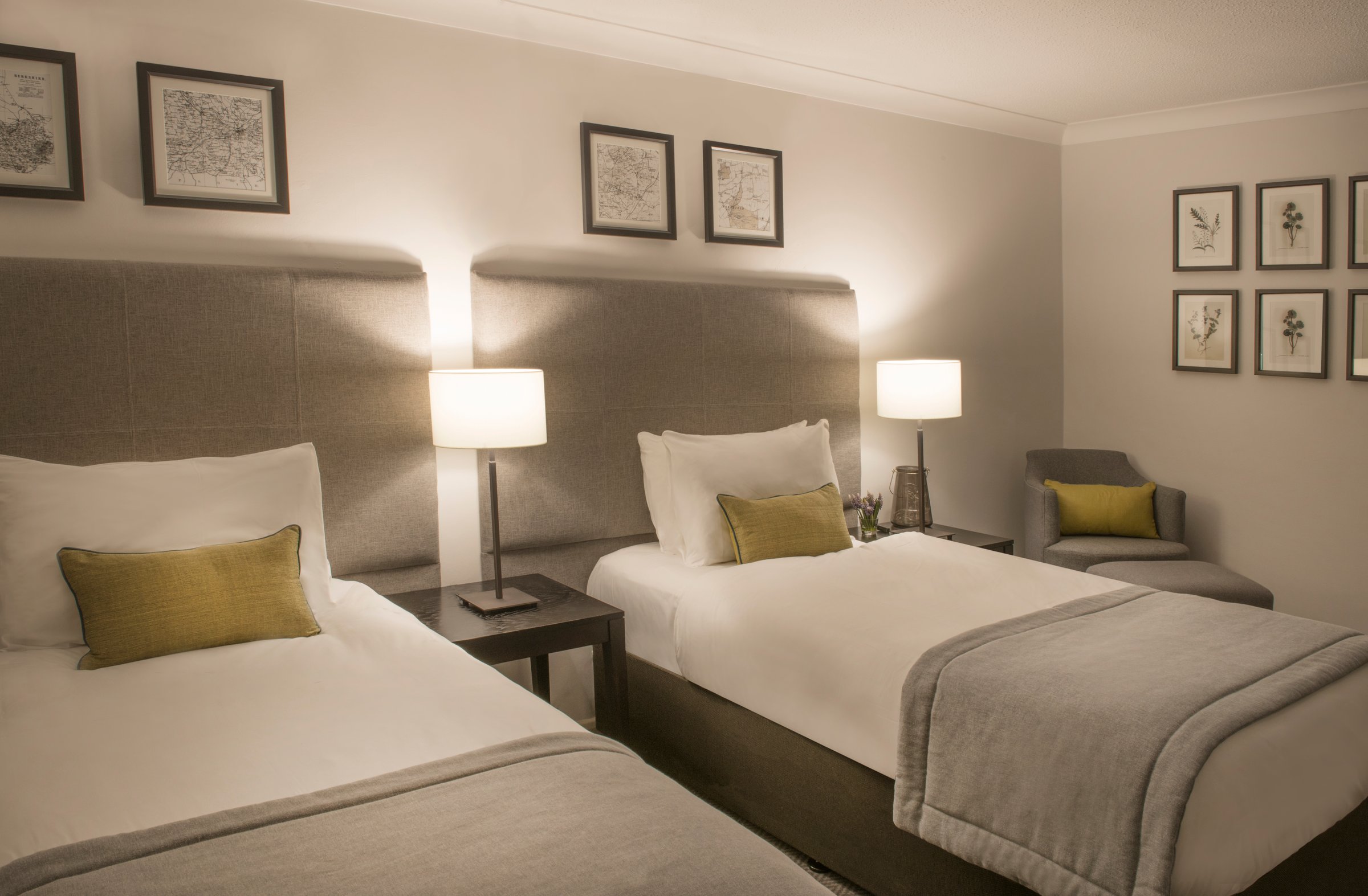 De Vere Wokefield Estate luxury twin bedroom accommodation hotel rooms