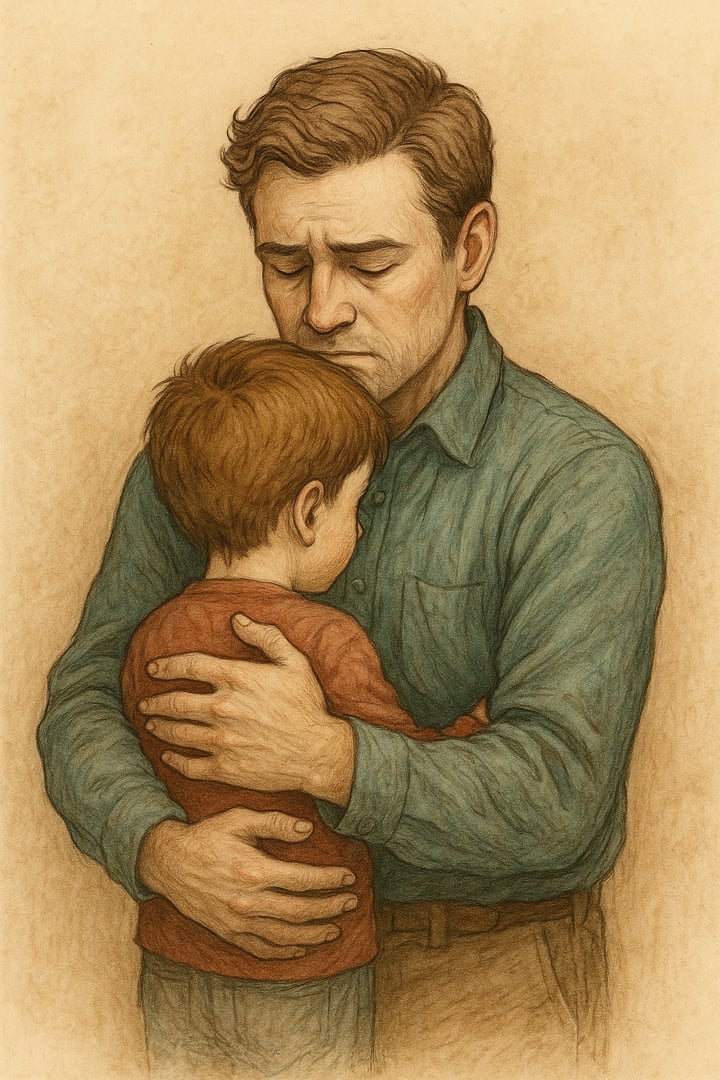 Ilustración simbólica de trauma relacional y sanación emocional