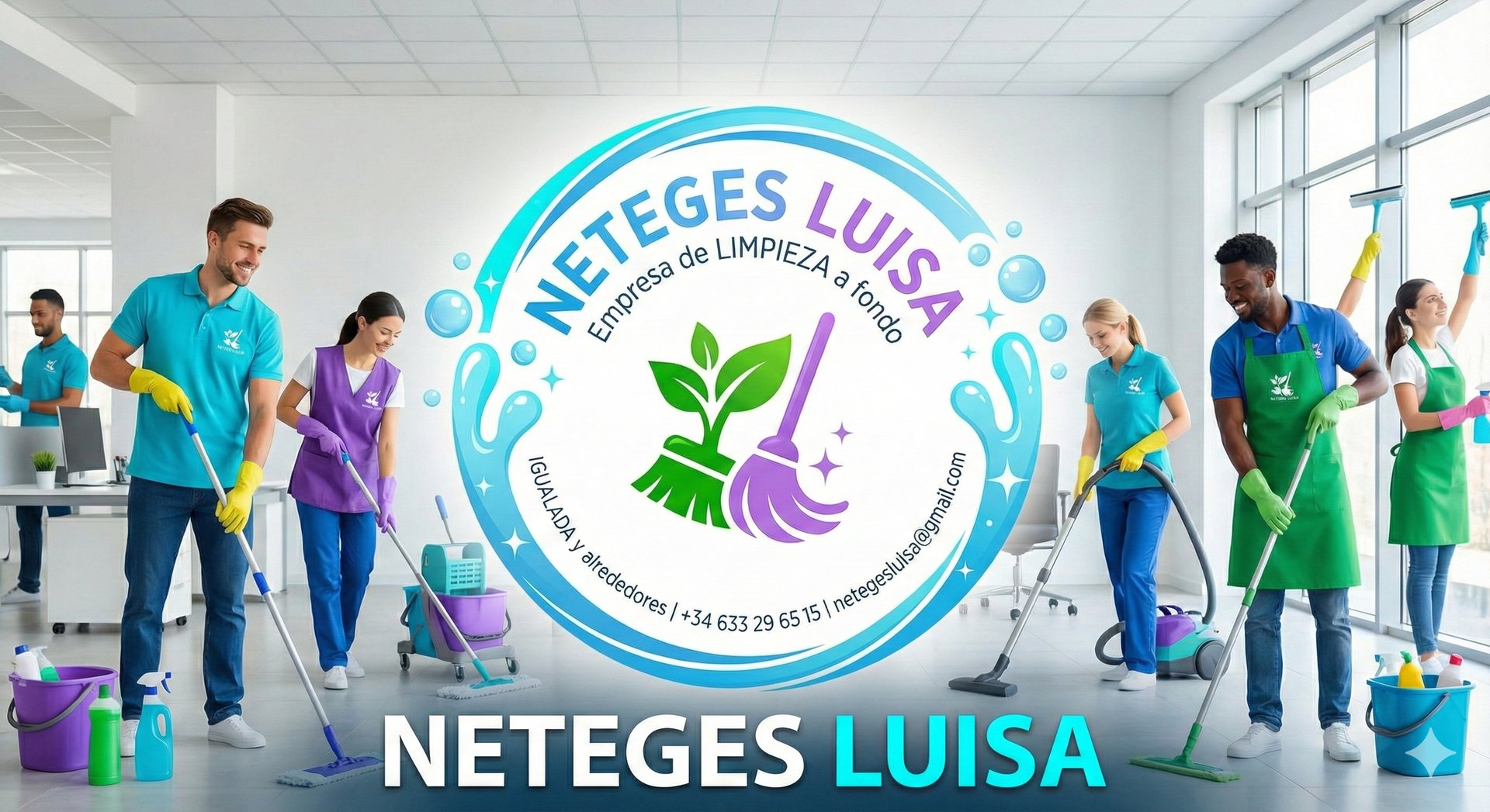 Equipo de limpieza profesional