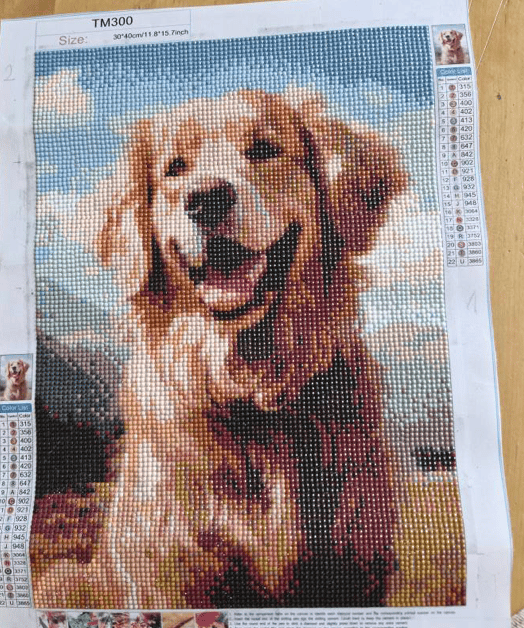 Haft diamentowy - dzieło 1