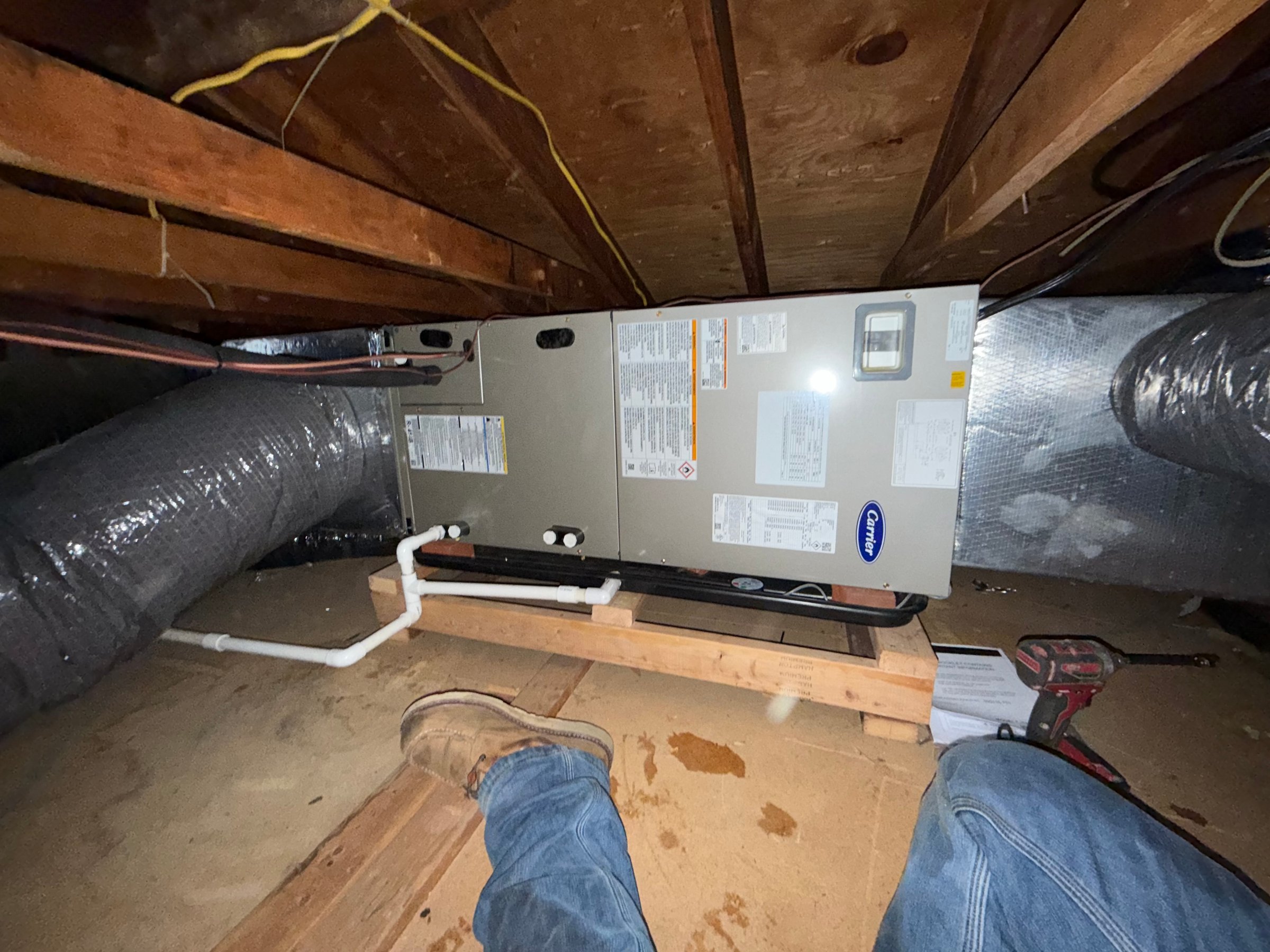 Carrier Heat Pump system after installation