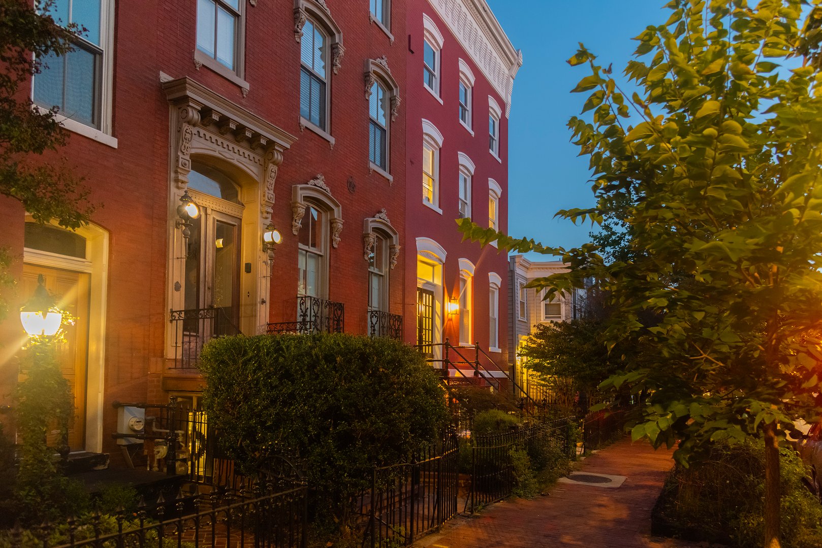 Picturesque street in Washington dc, USA