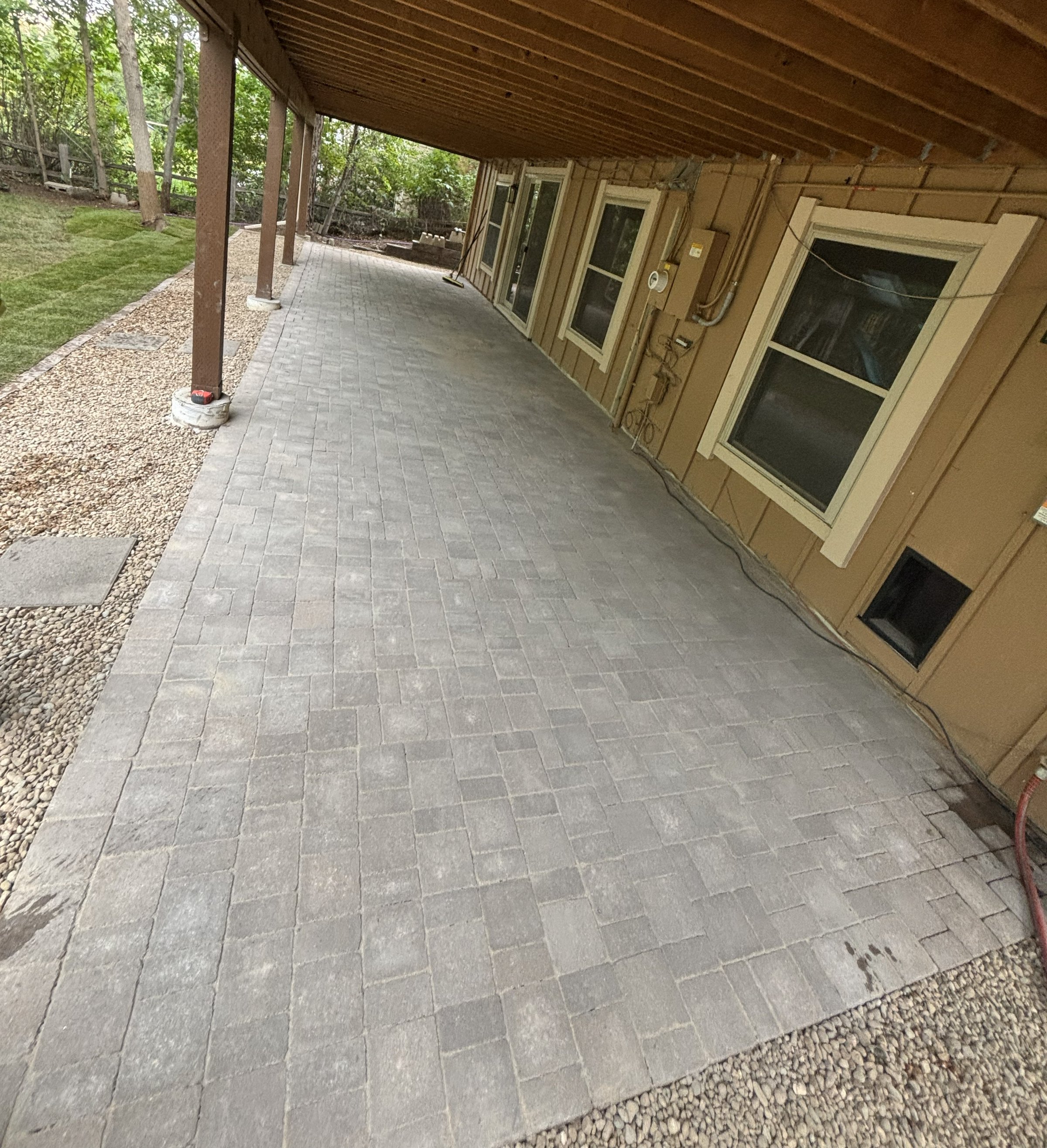 After landscaping transformation