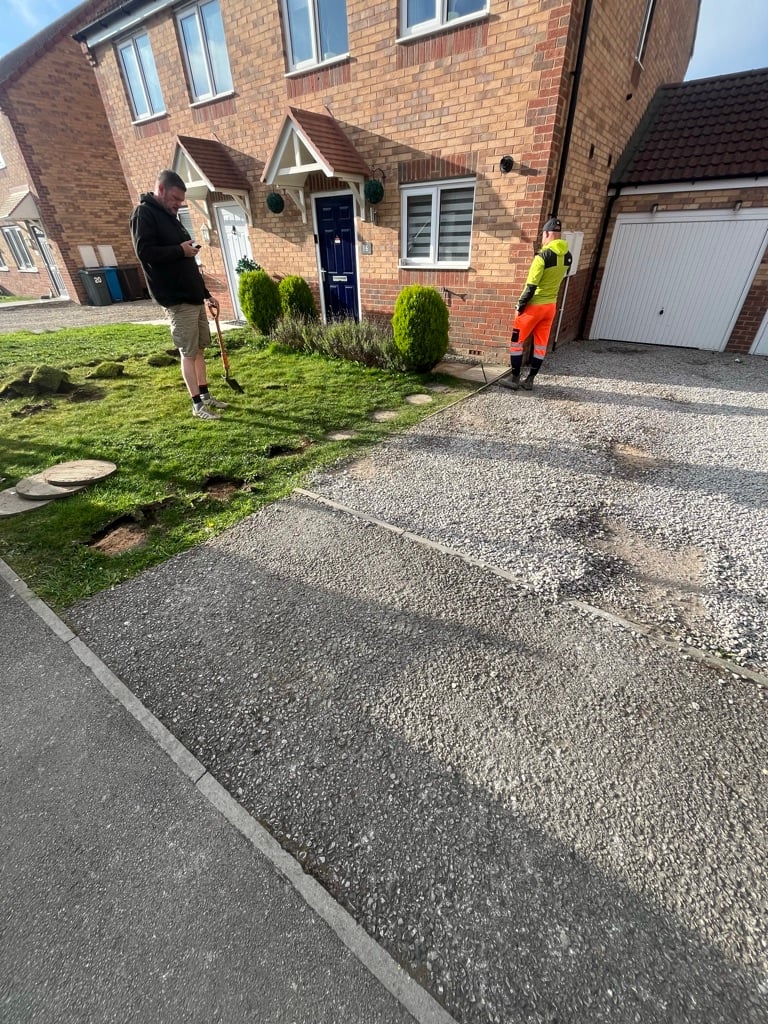 Before - old driveway Sheffield