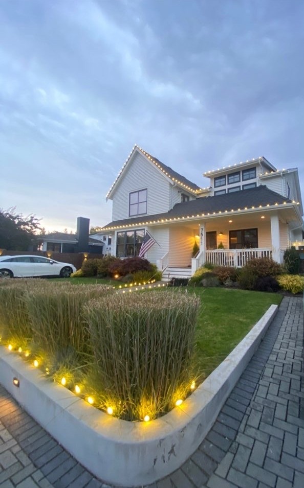 Professional Christmas lighting installation