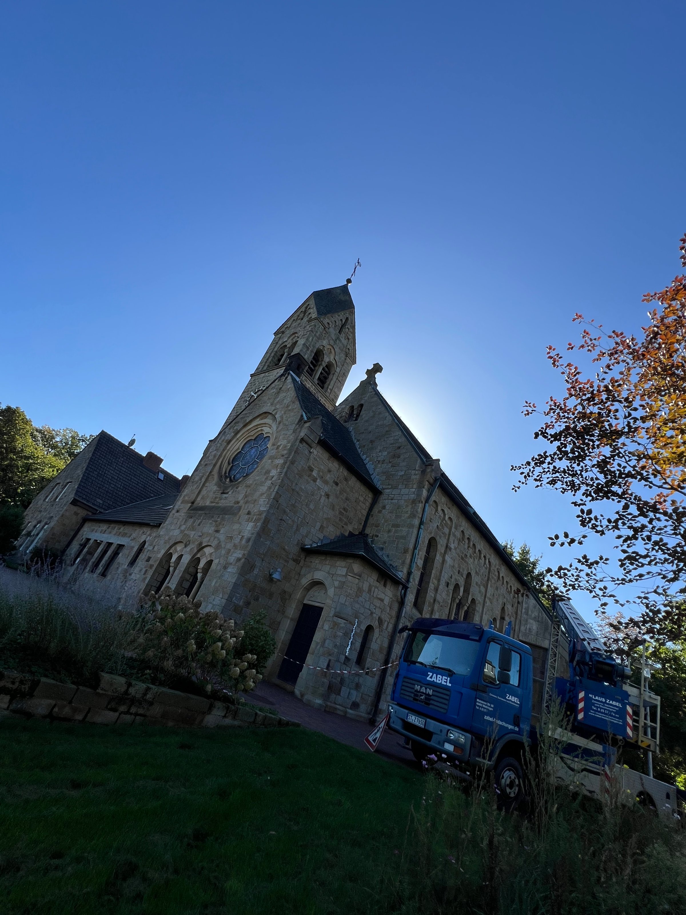 Wartung und Schieferreparaturen Friedenskirche Hörstel
