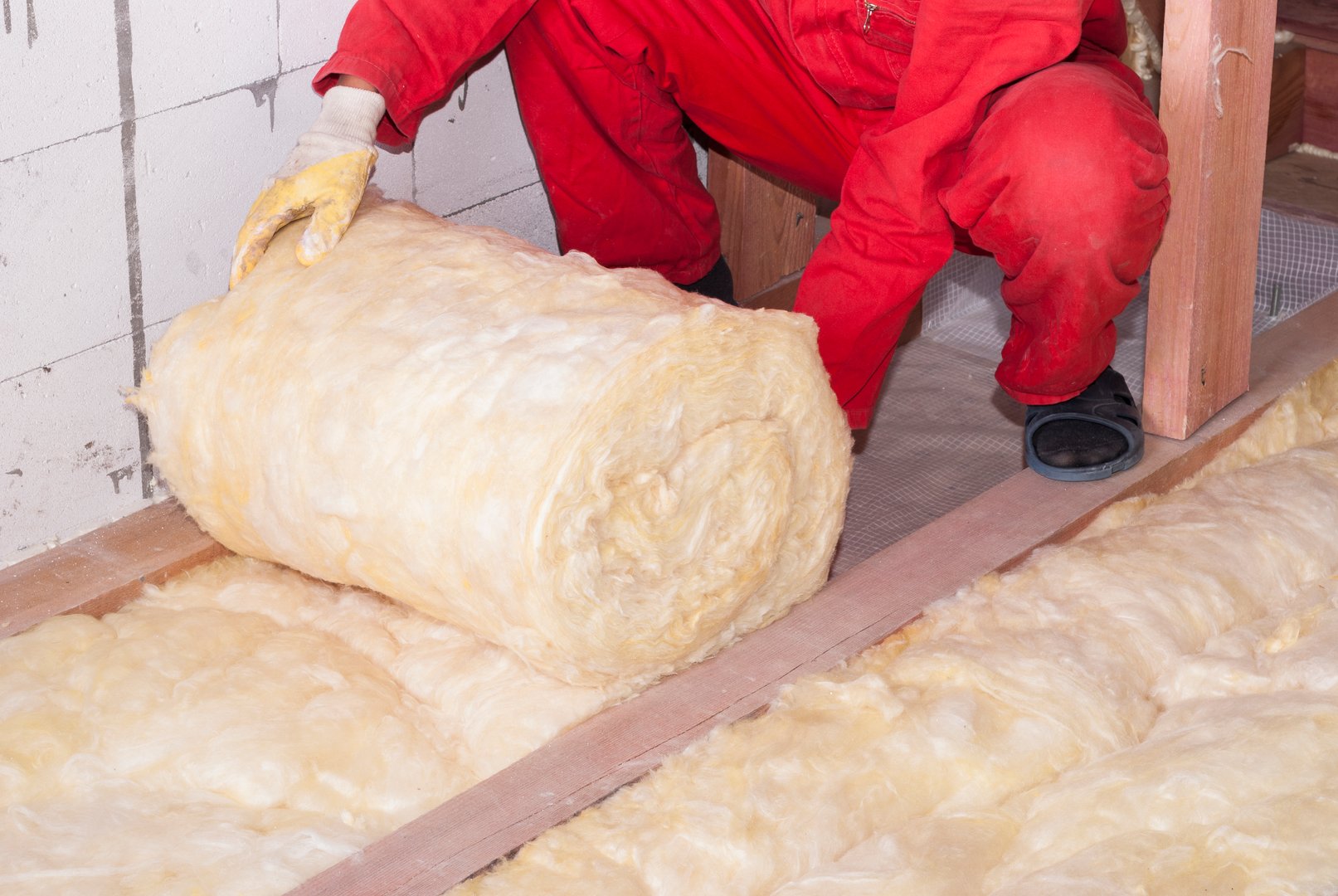Wall insulation installation