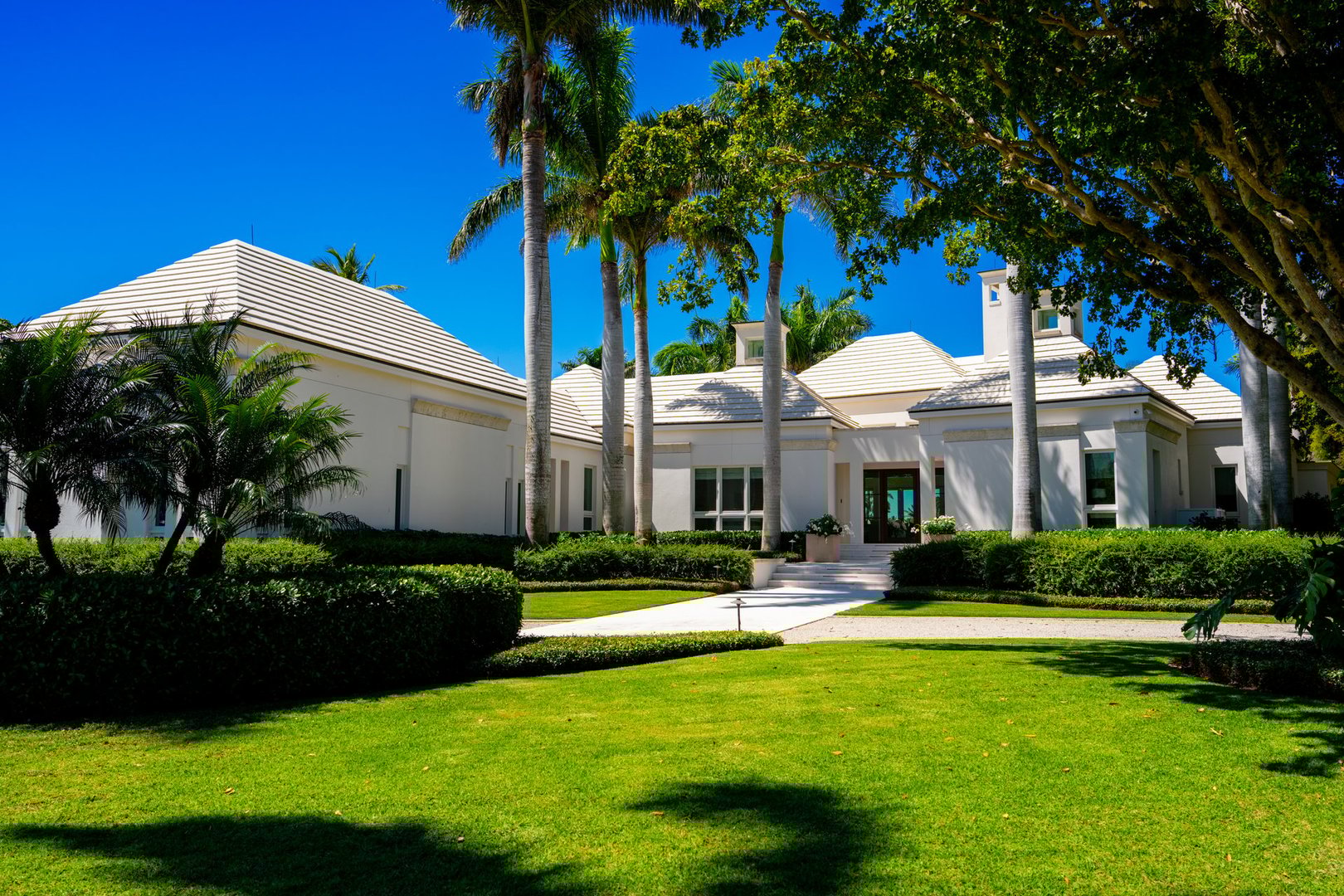 Naples, FL, USA - March 19, 2025: Single family homes in Naples Florida