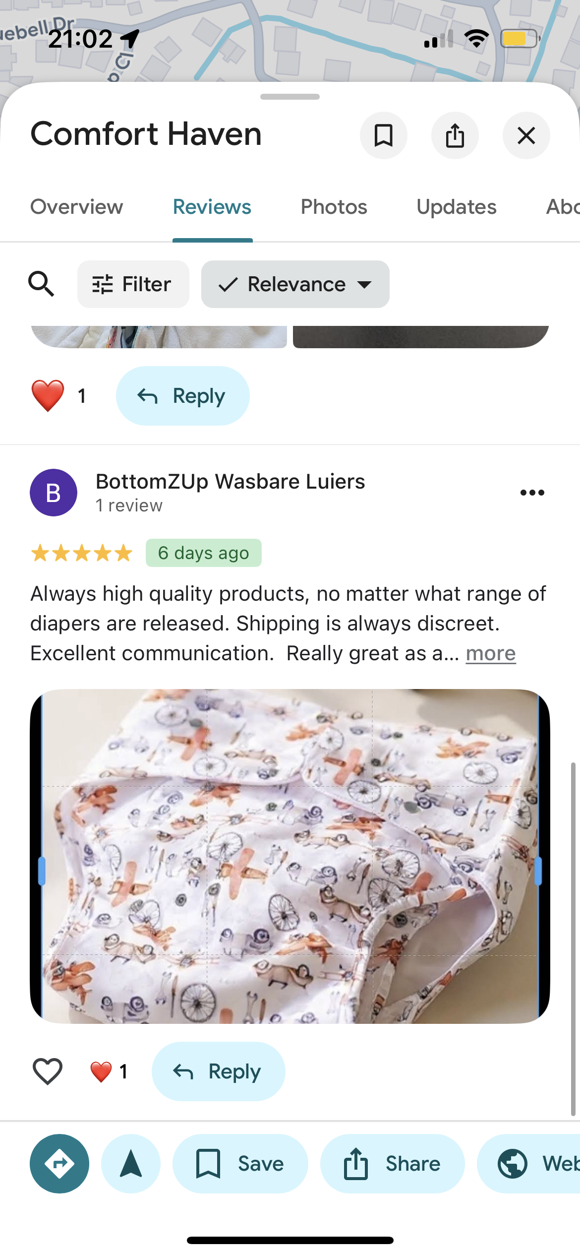 Google review from Alanna