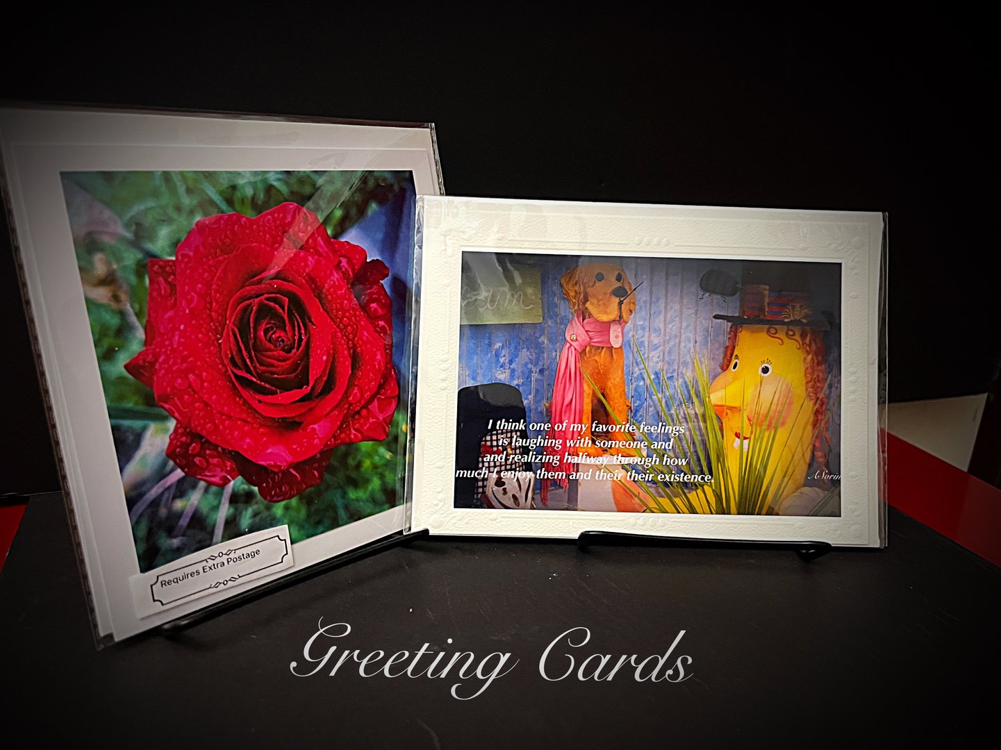 Handmade card with elegant design