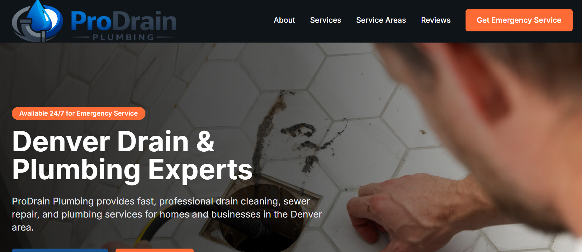 ProDrain Plumbing website demo