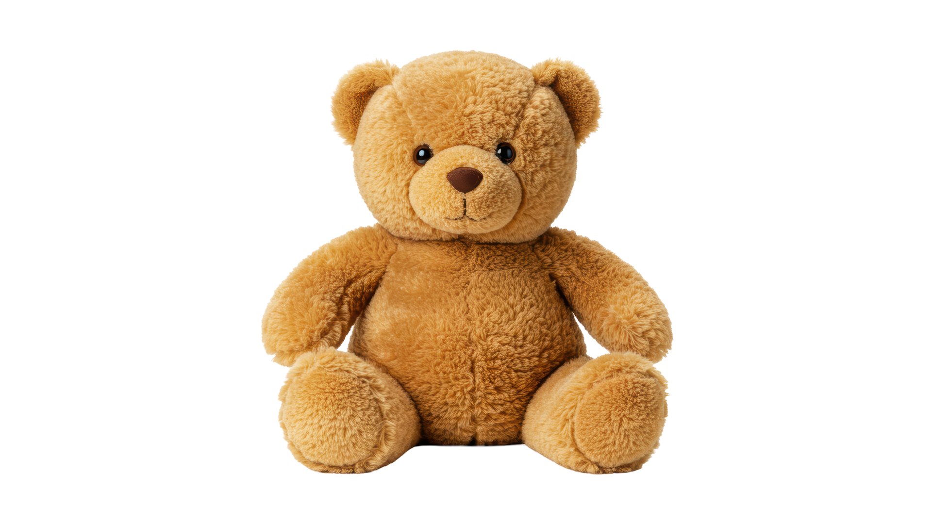 Isolated Soft Brown Teddy Bear Toy for Comfort