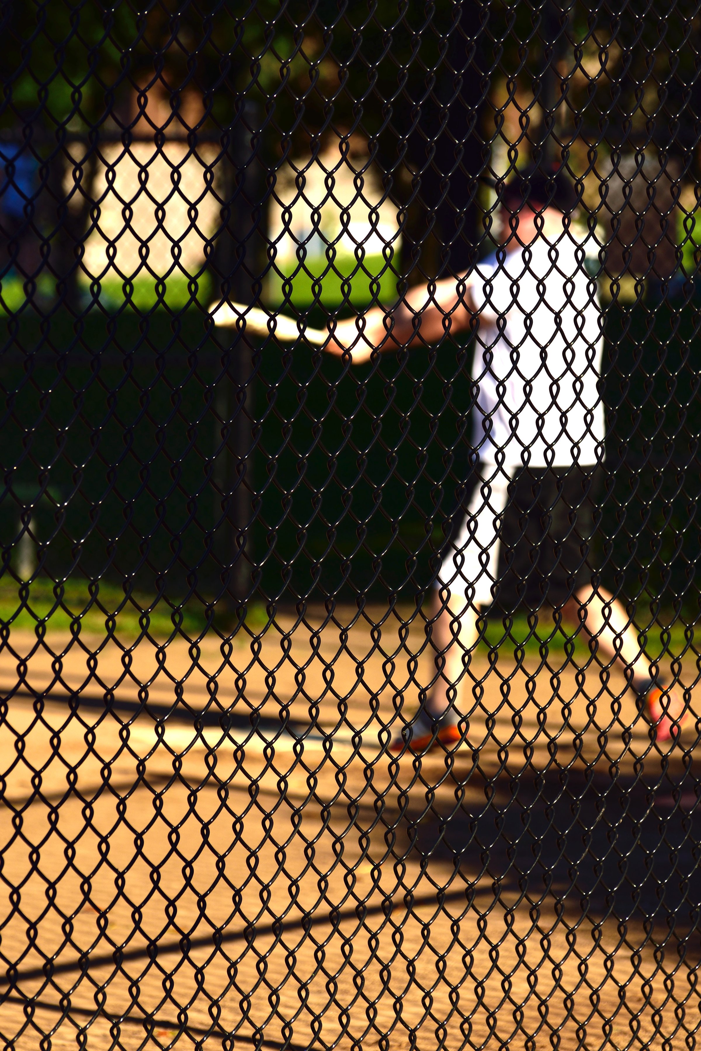 Baseball field at dusk