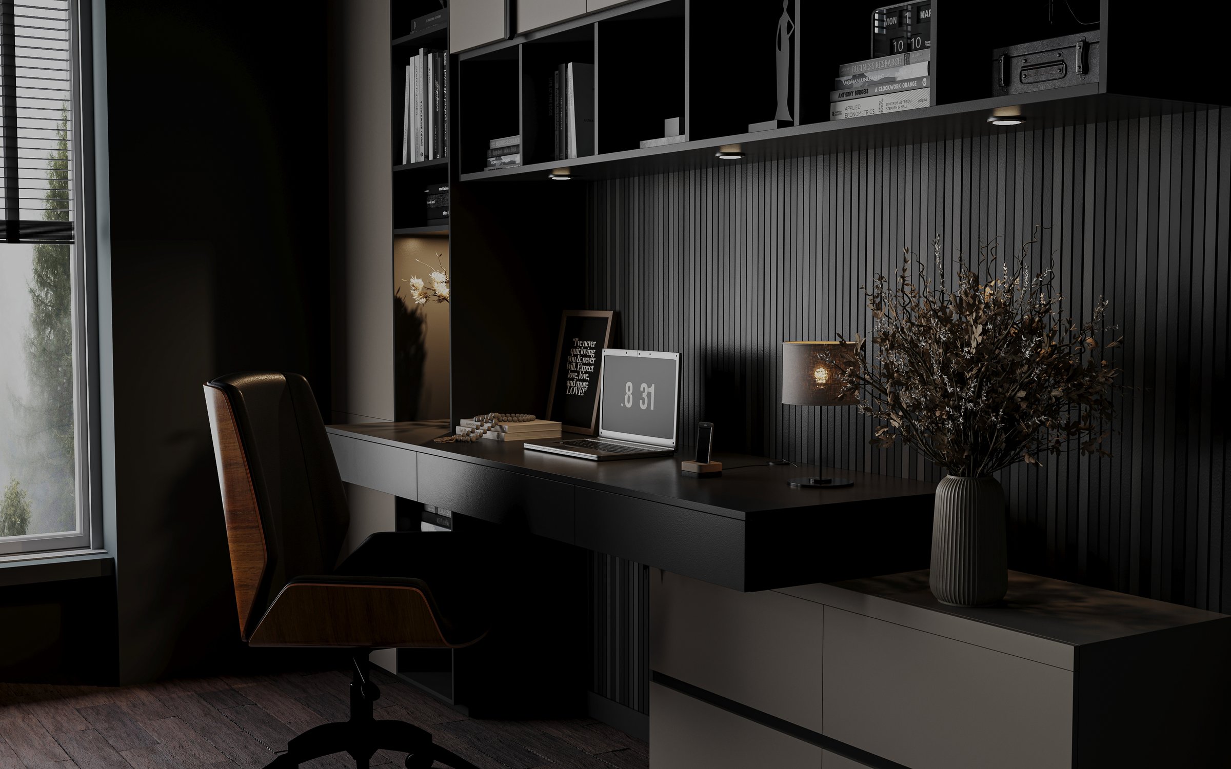 Modern office at home