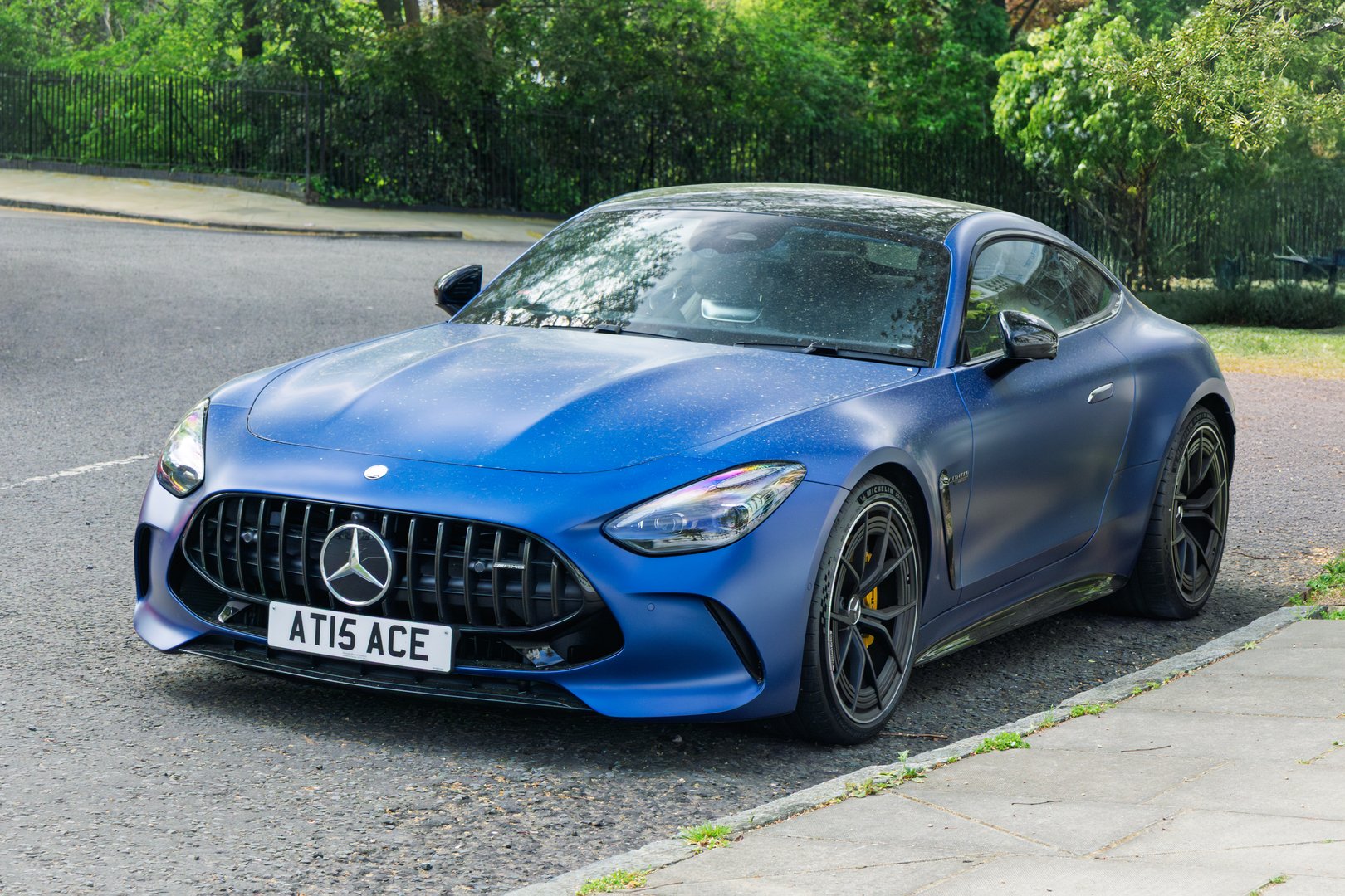 London, England-April 20, 2025: 2023 Mercedes-AMG GT 63, Second generation of Mercedes-AMG GT (C192)