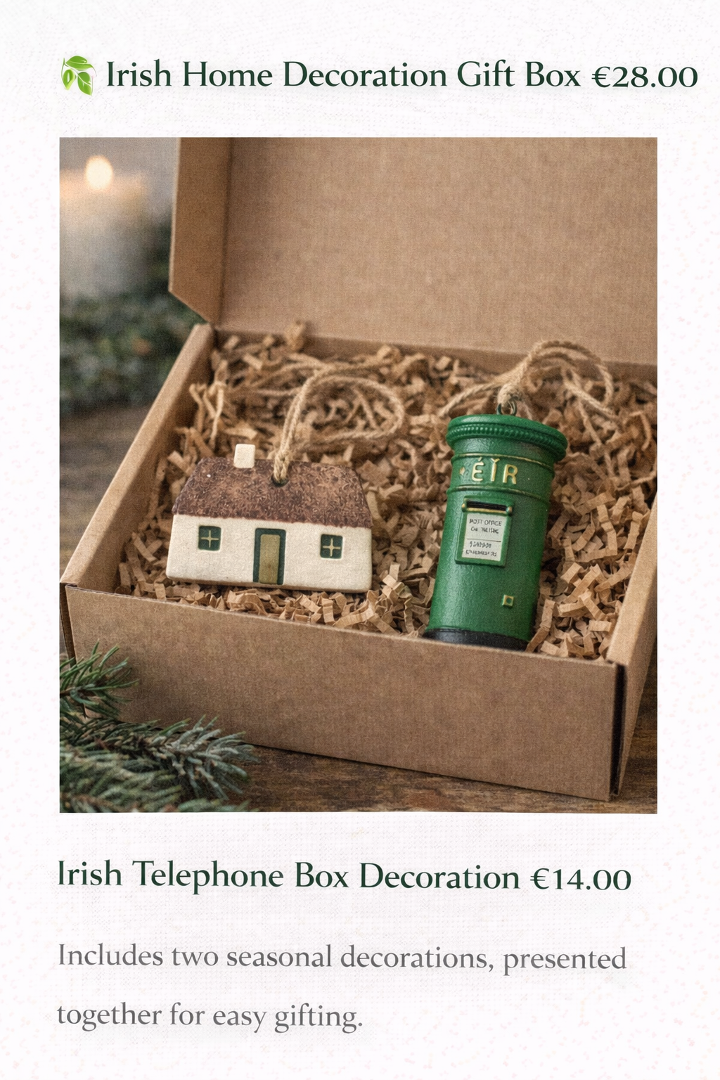 Irish Home Decoration Gift Box